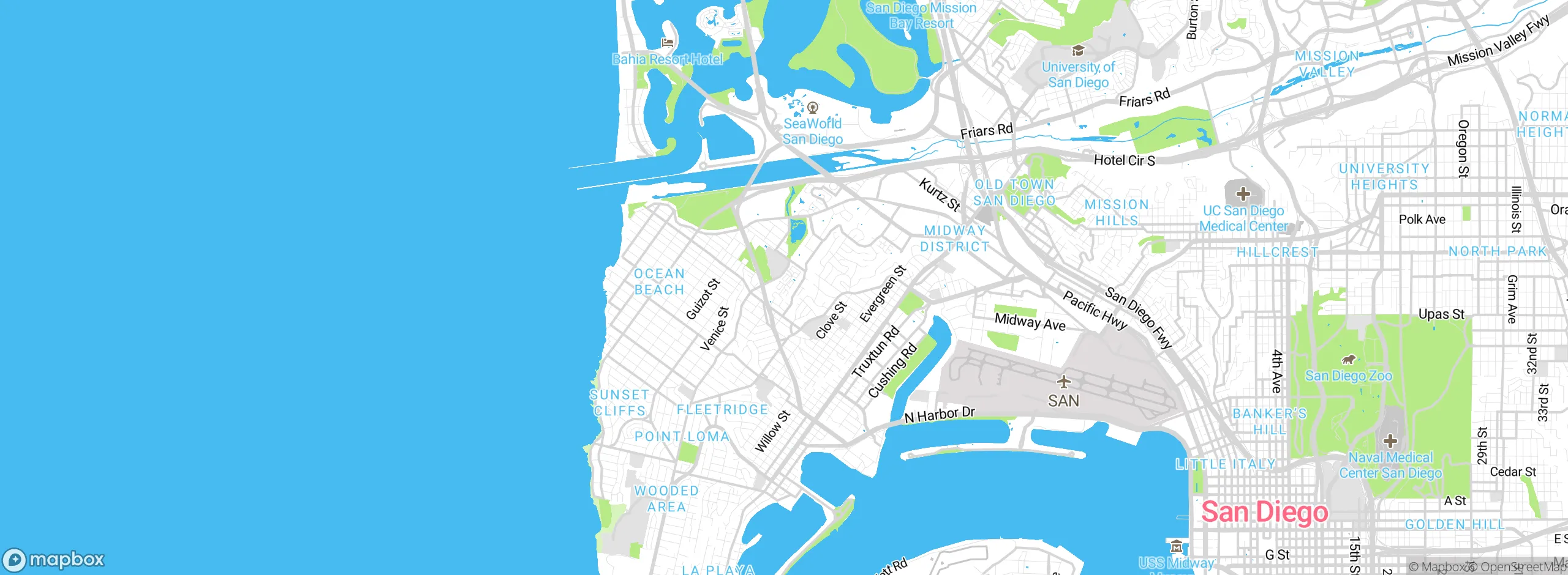 Map showing approximate location