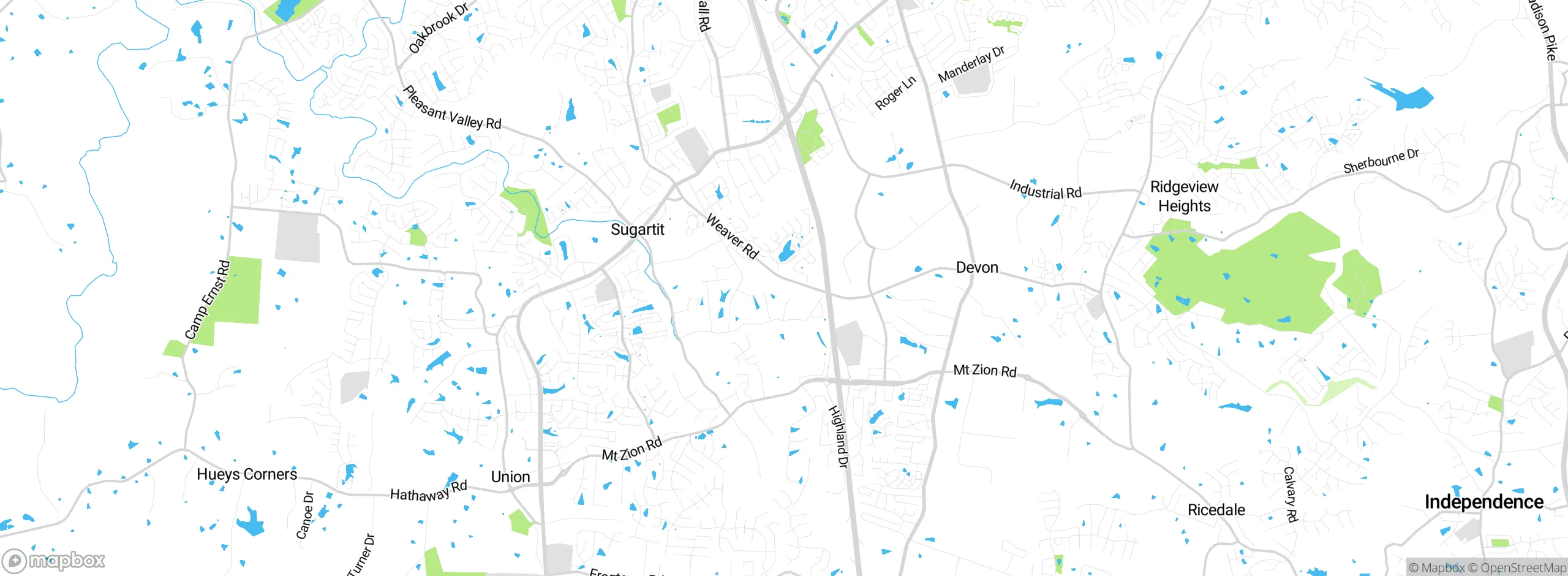Map showing approximate location
