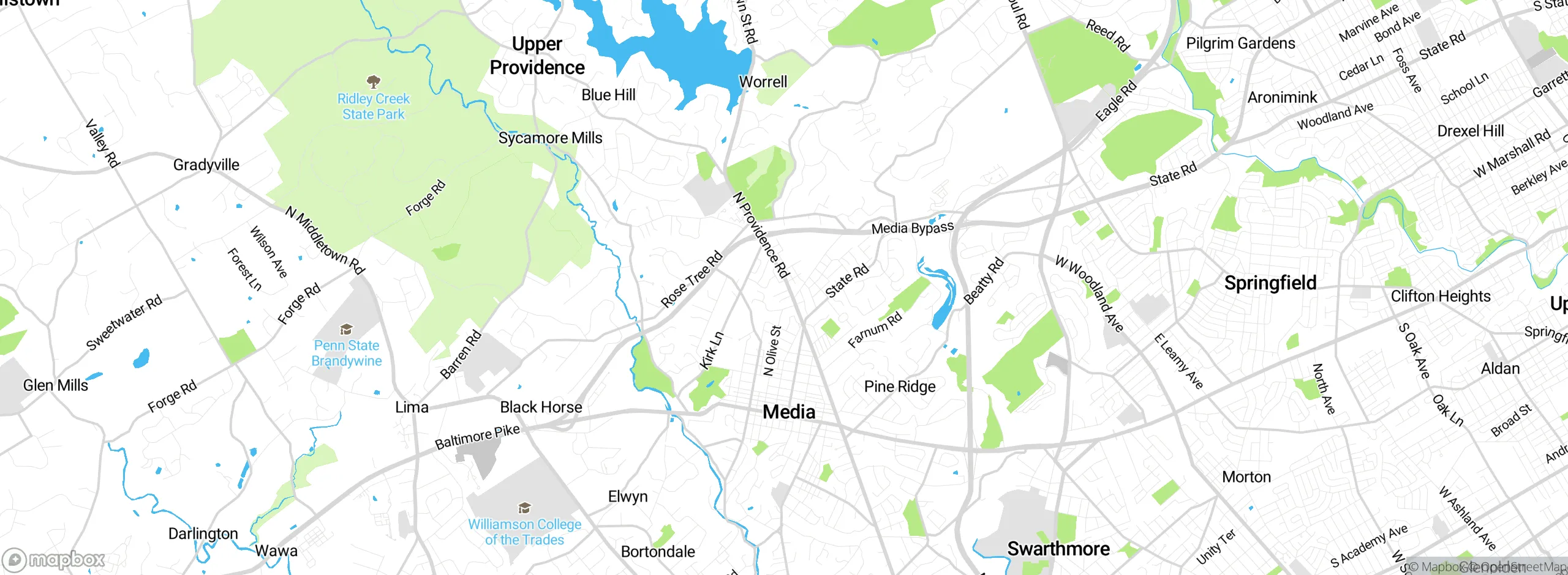 Map showing approximate location