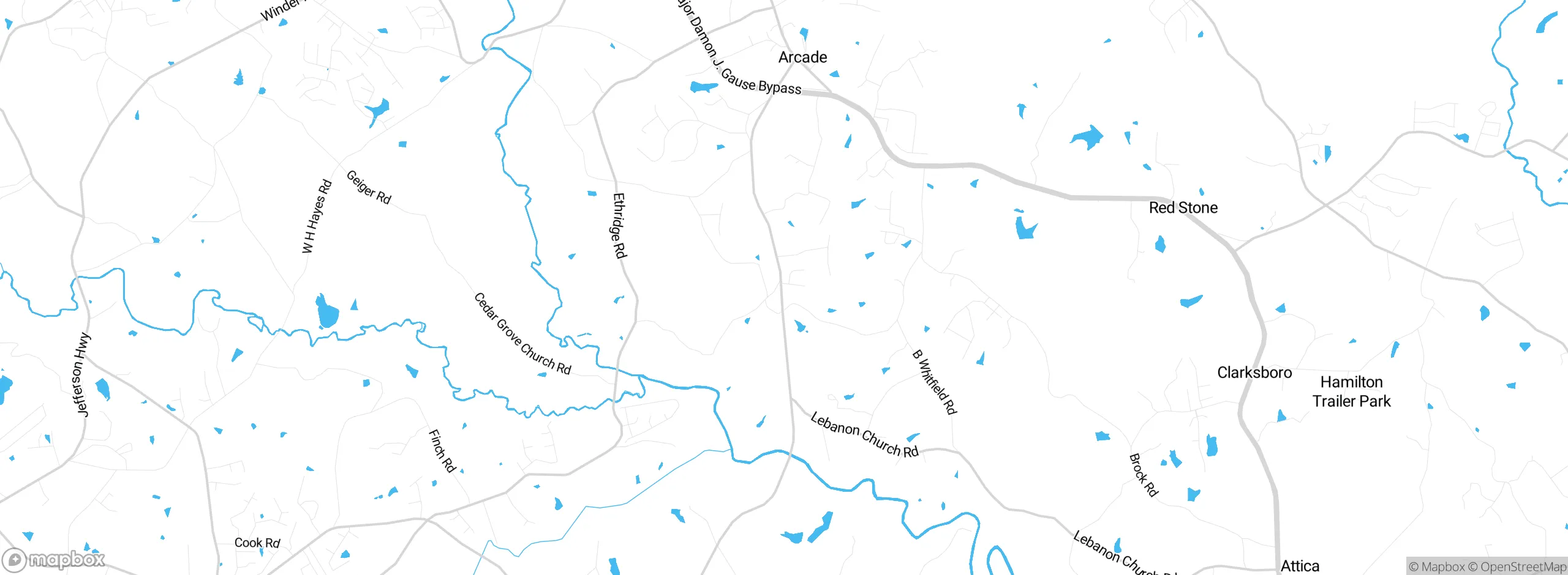 Map showing approximate location