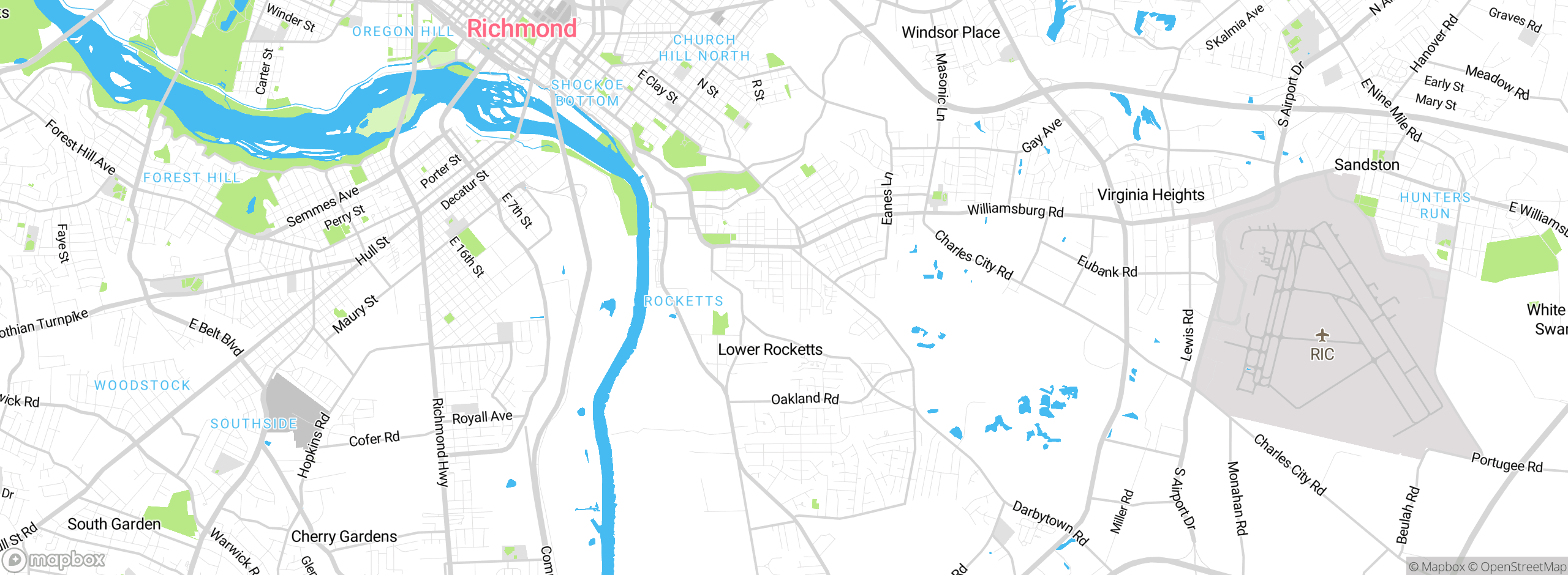 Map showing approximate location