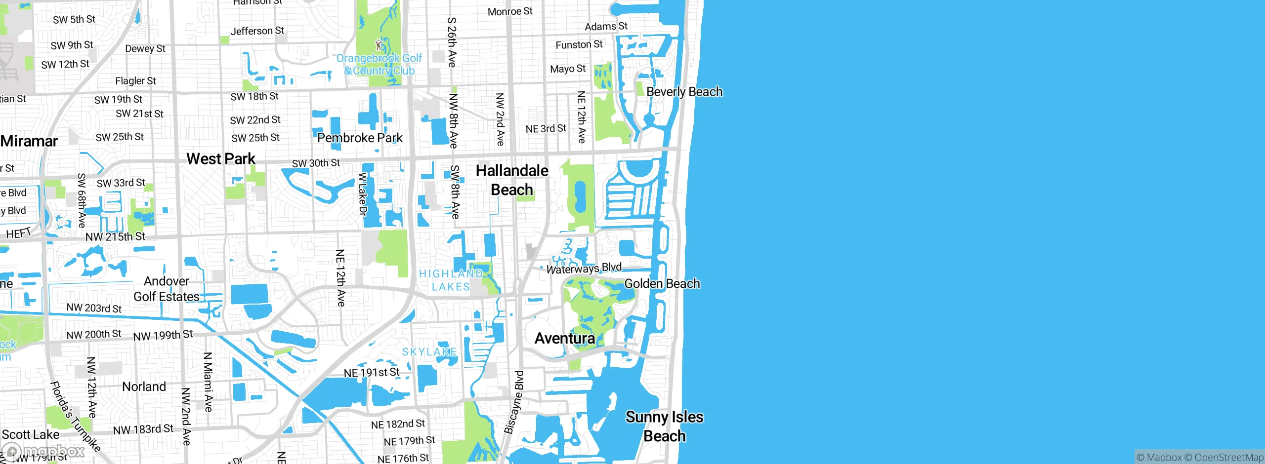 Map showing approximate location