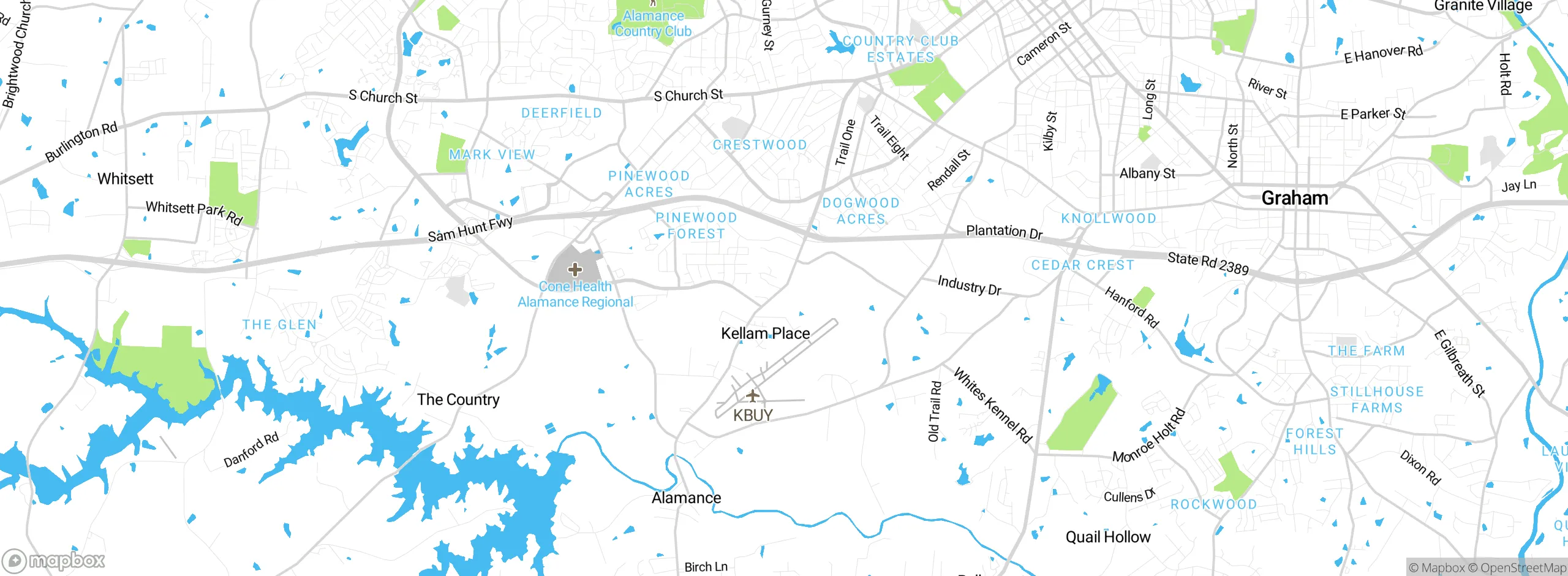 Map showing approximate location