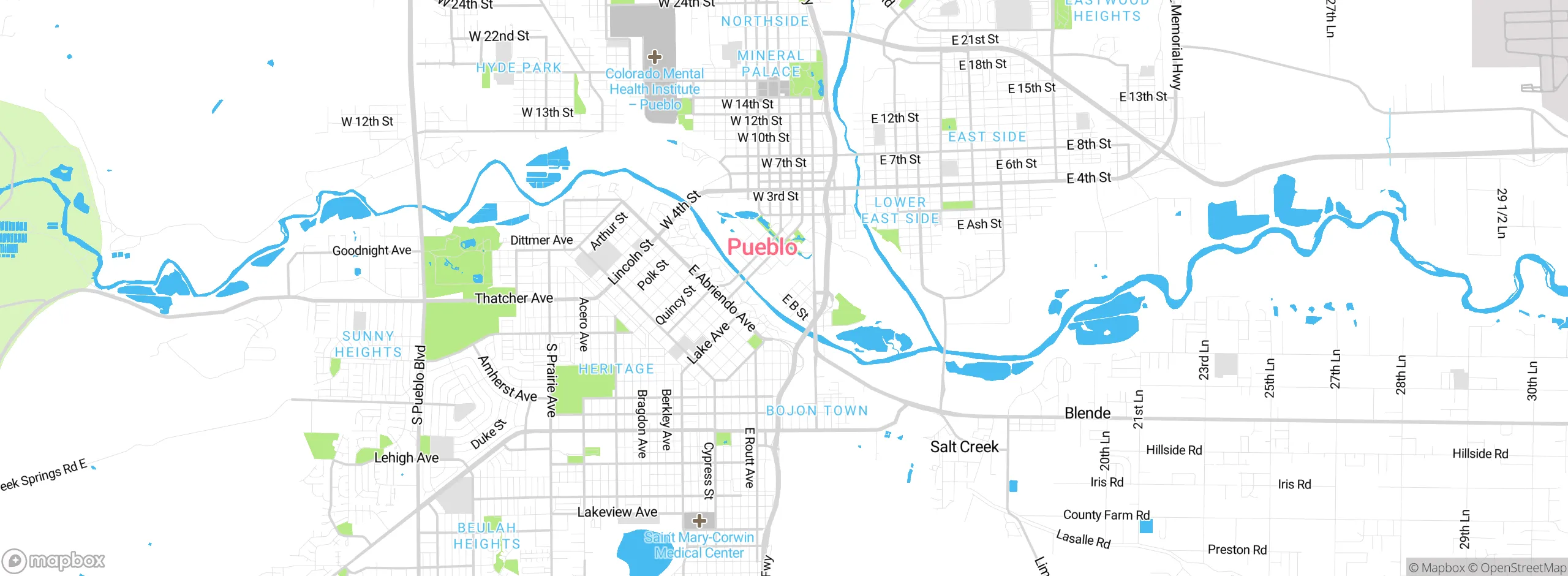 Map showing approximate location