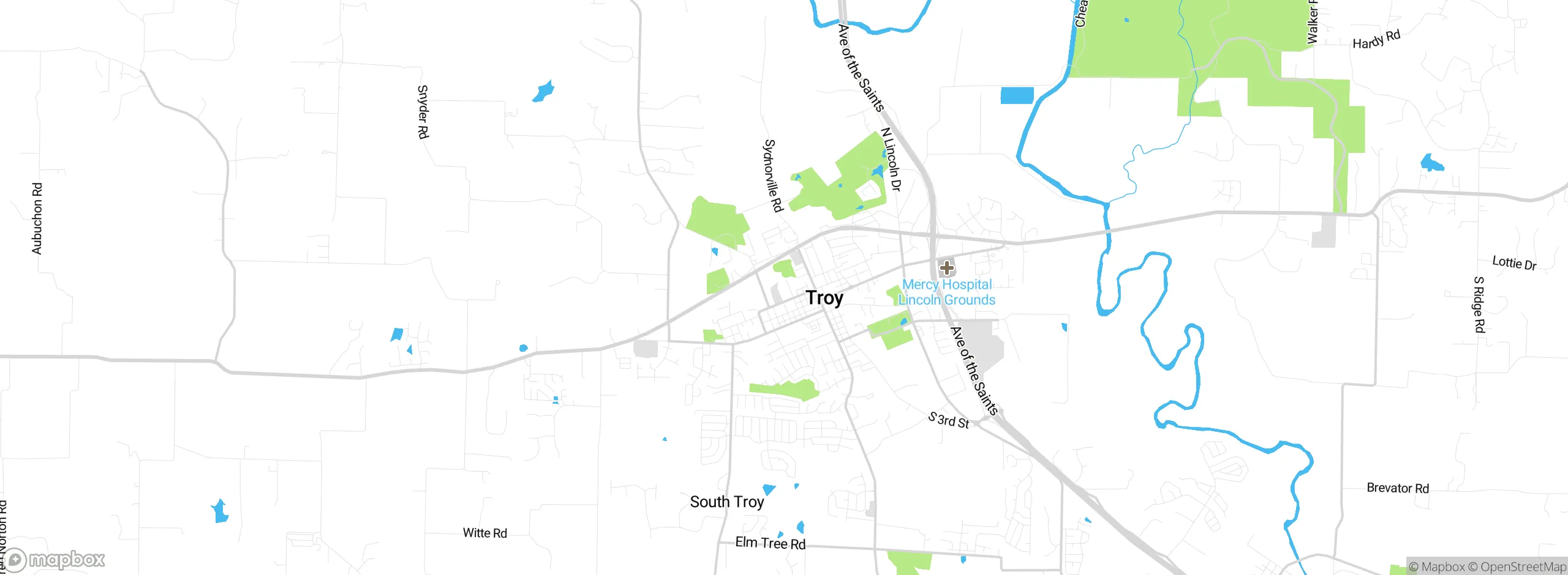 Map showing approximate location
