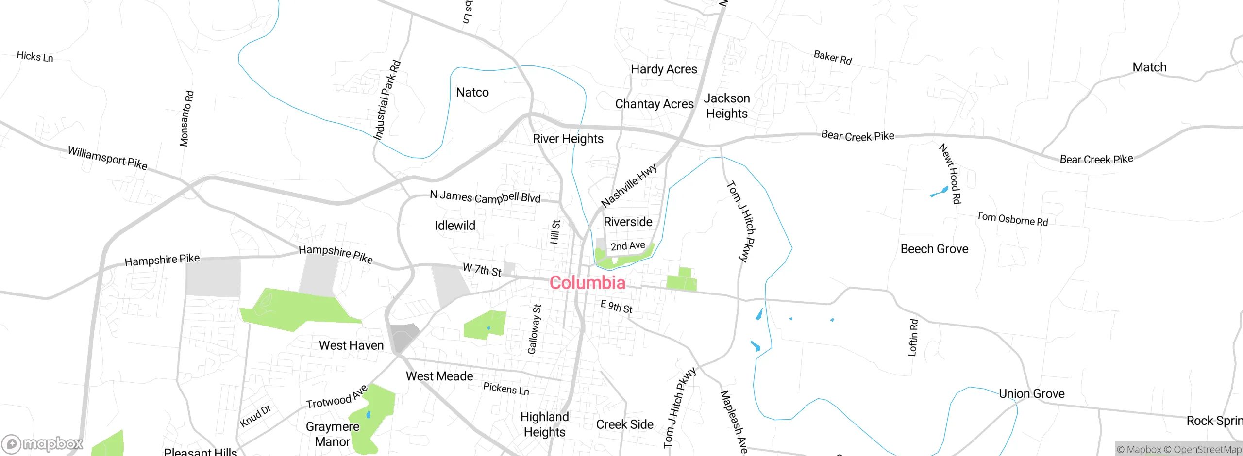 Map showing approximate location
