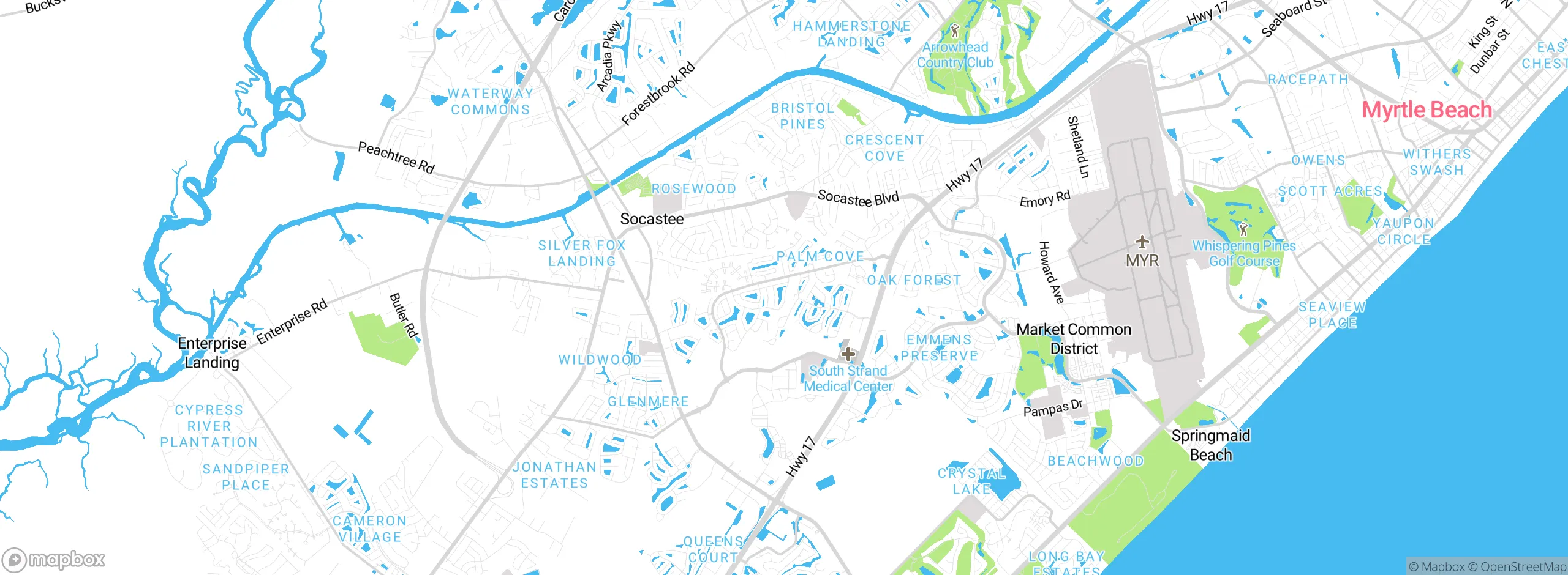 Map showing approximate location
