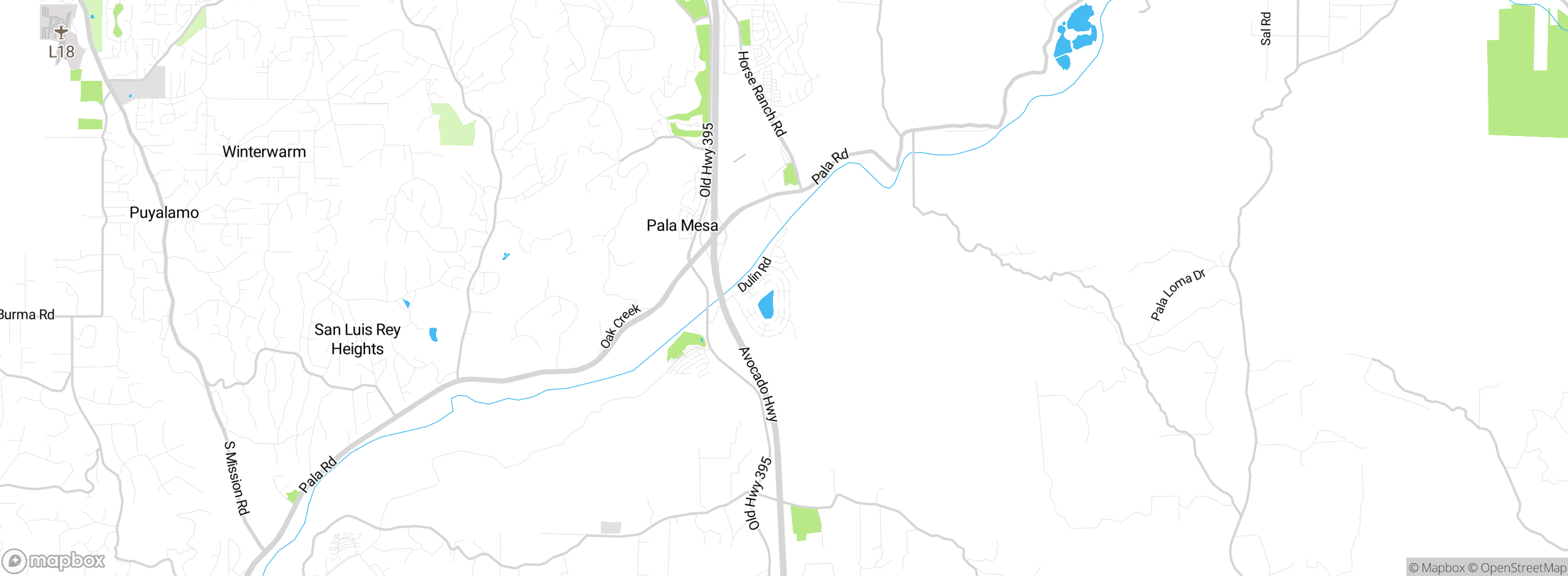 Map showing approximate location