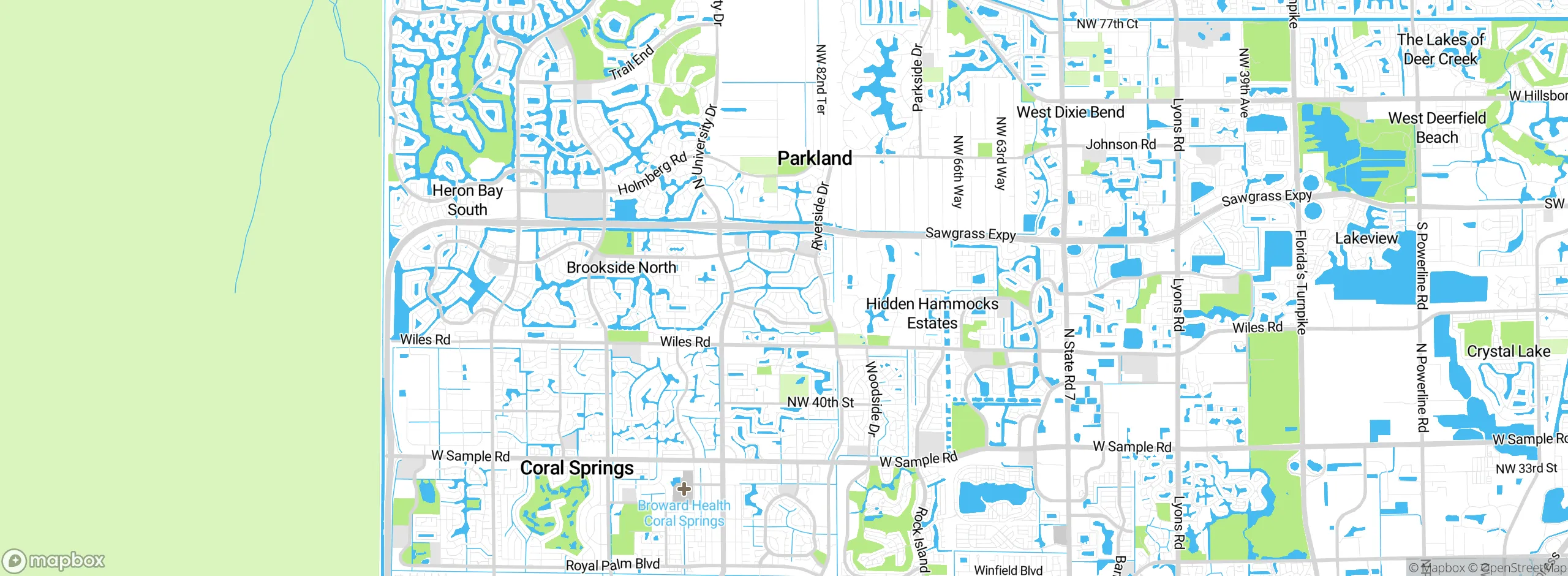 Map showing approximate location