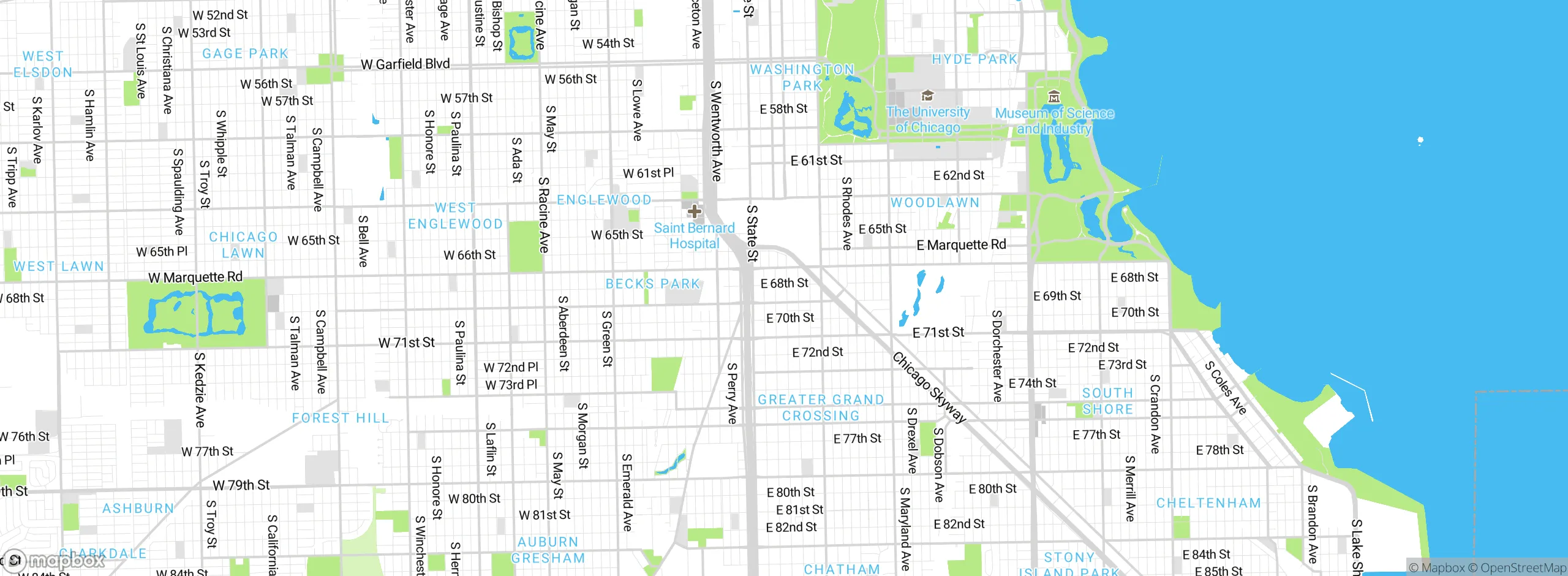 Map showing approximate location