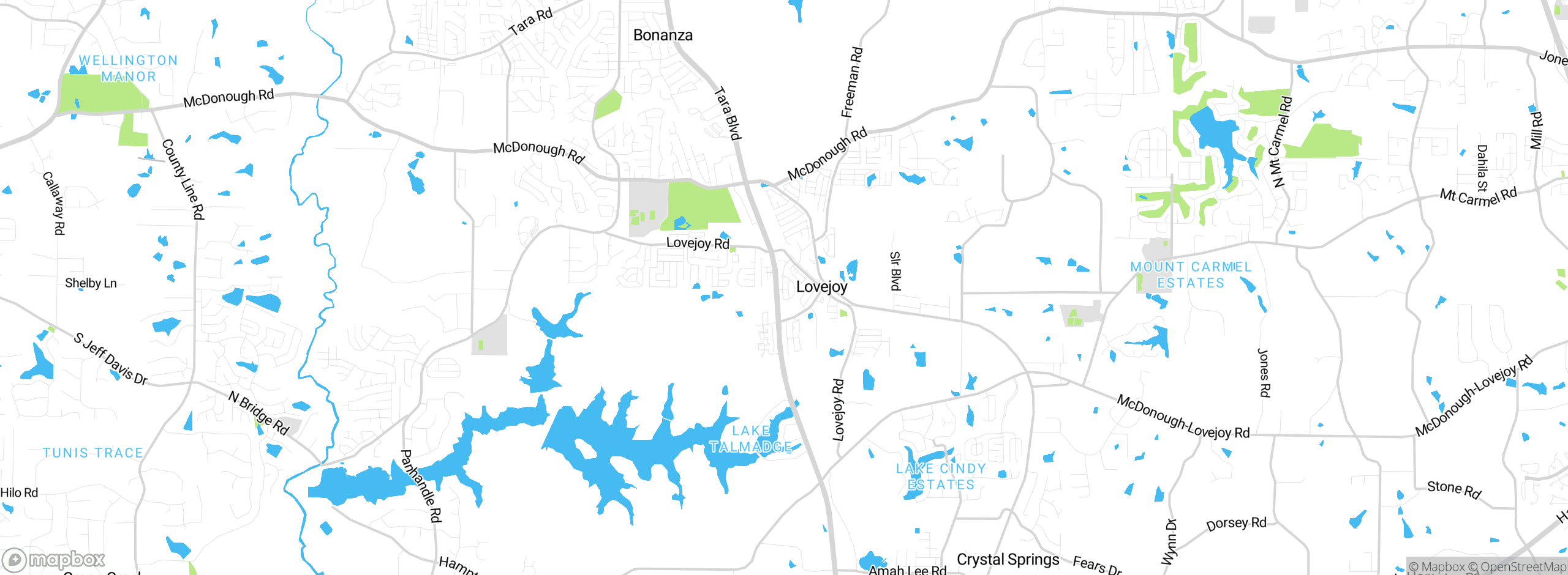 Map showing approximate location