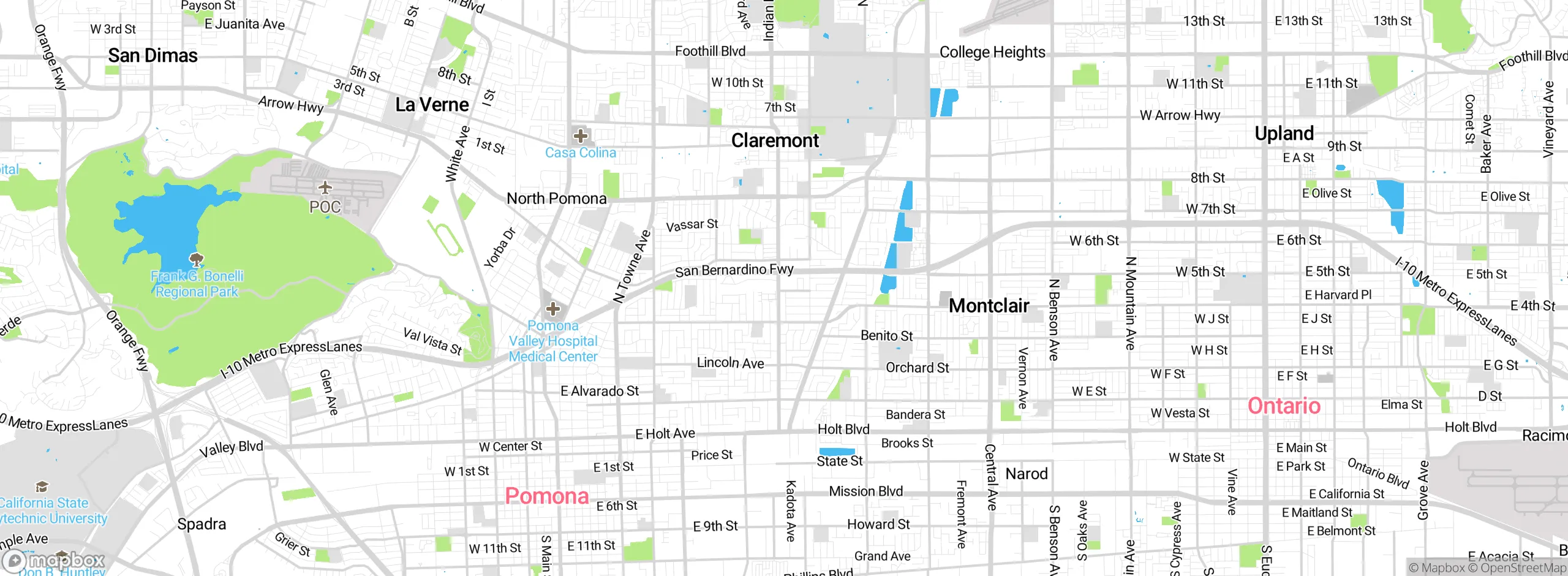 Map showing approximate location