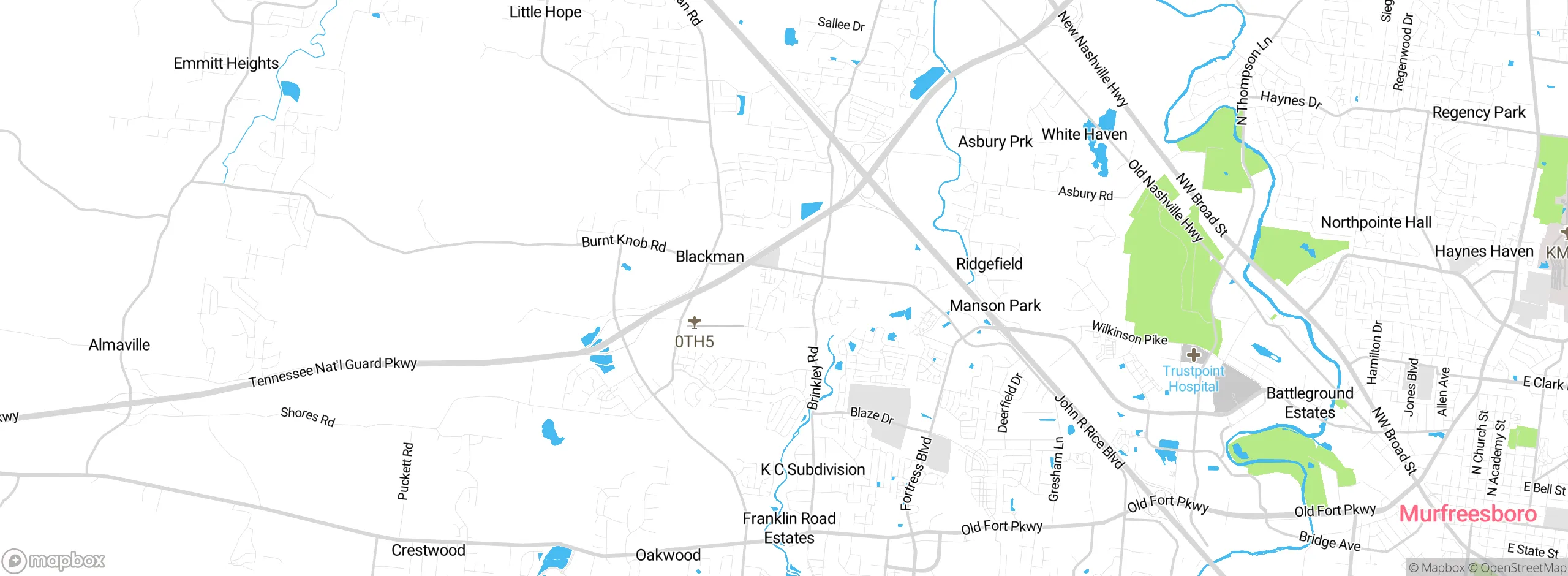Map showing approximate location