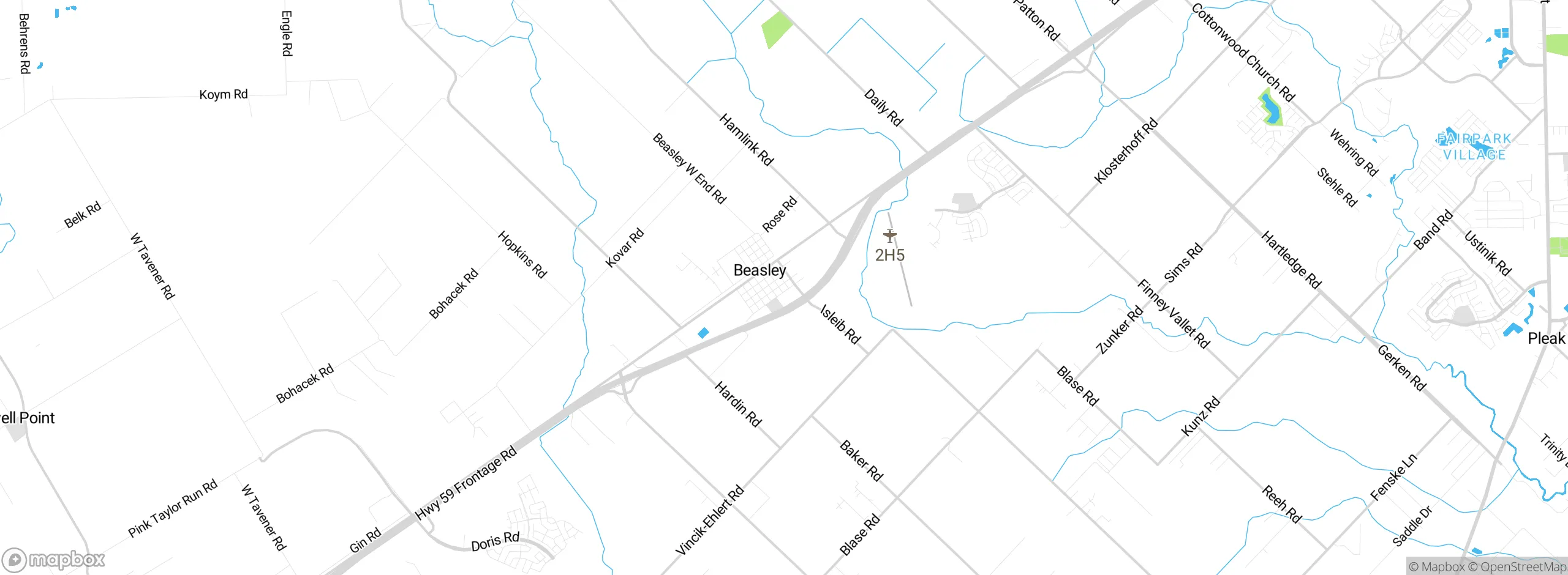 Map showing approximate location
