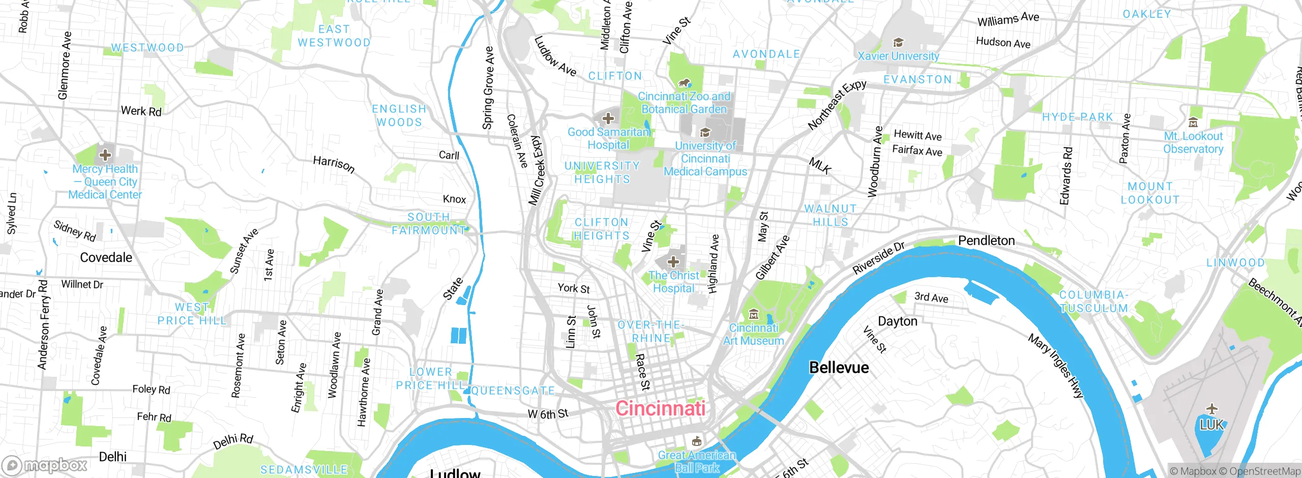 Map showing approximate location