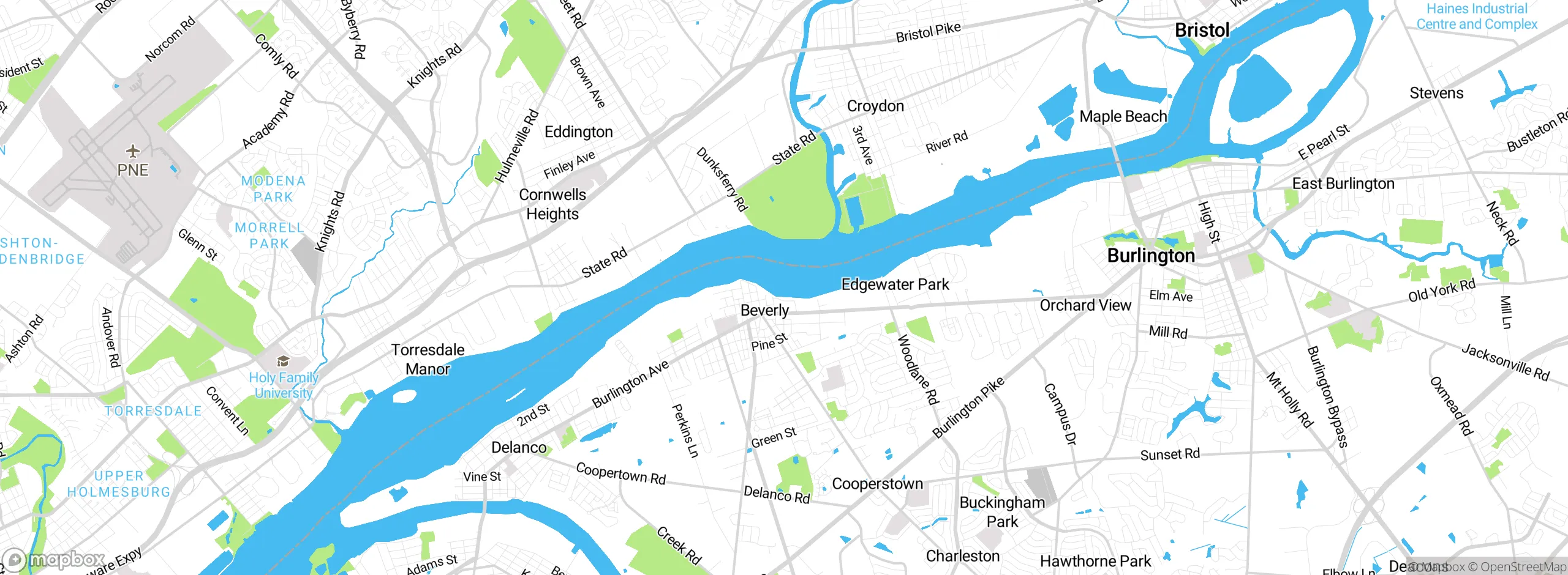 Map showing approximate location