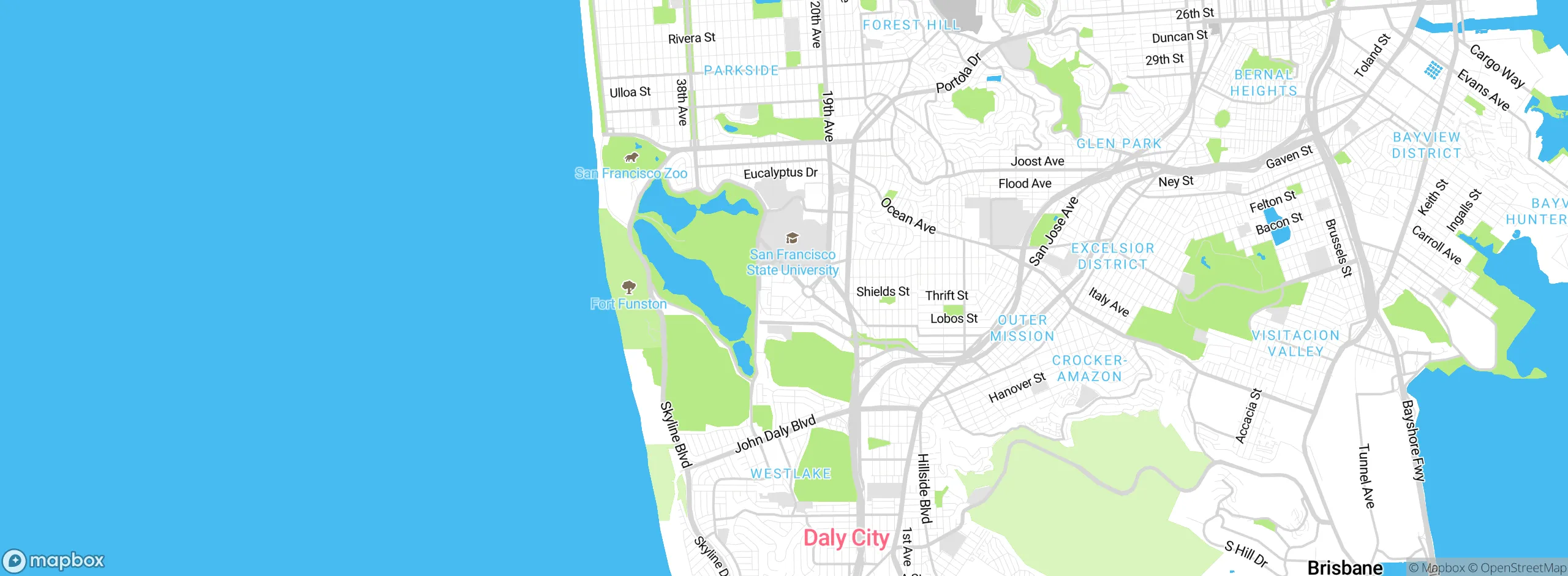 Map showing approximate location
