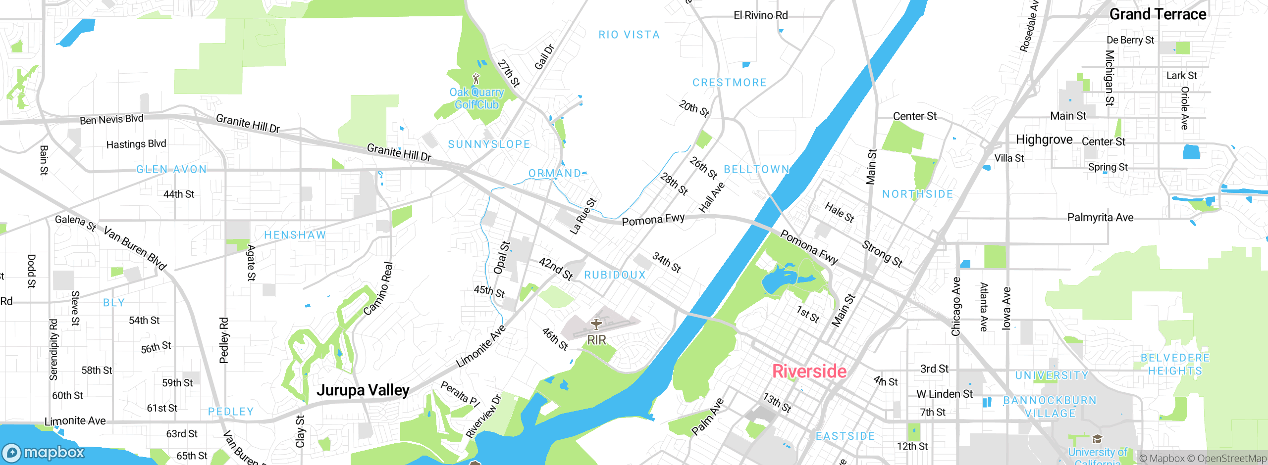 Map showing approximate location