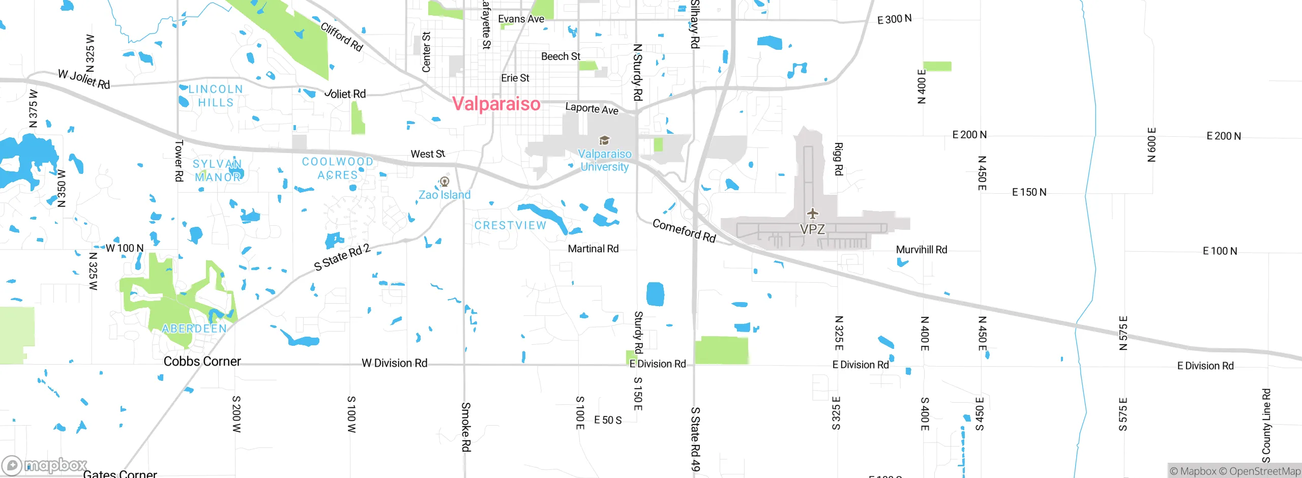 Map showing approximate location