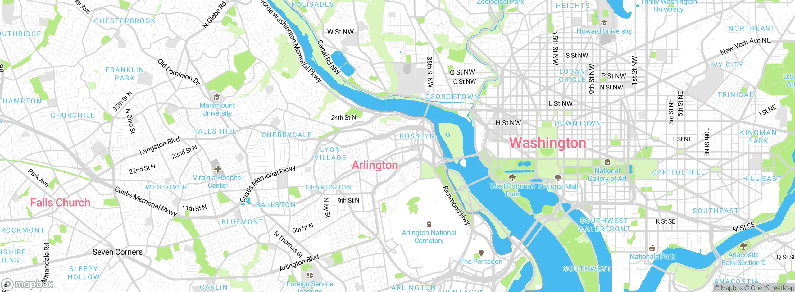 Map showing approximate location