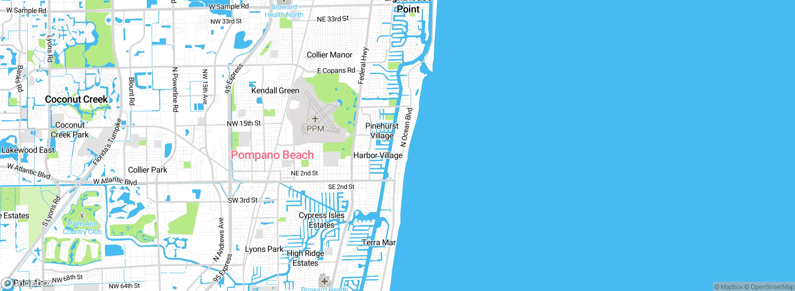 Map showing approximate location