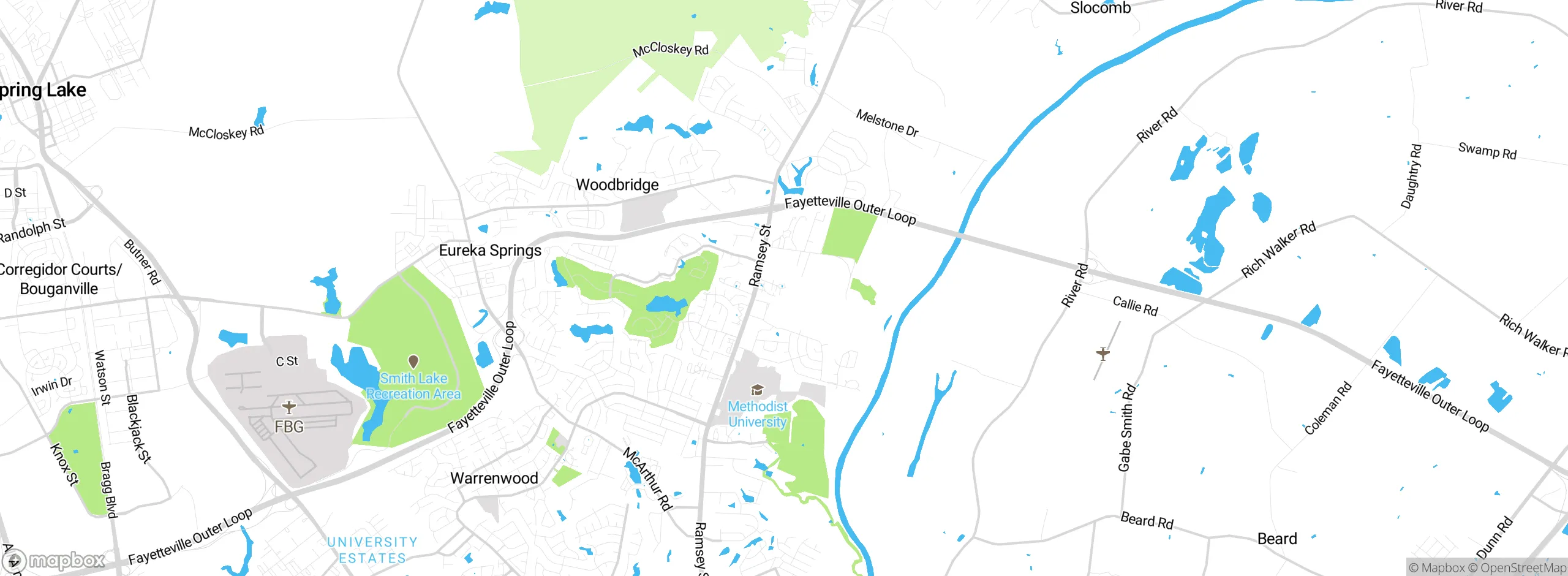 Map showing approximate location