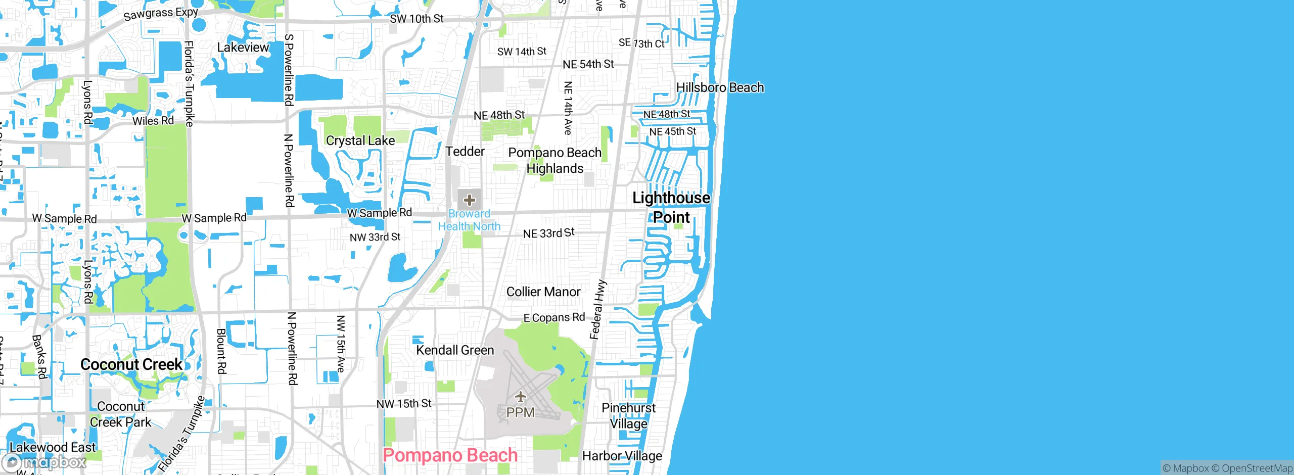 Map showing approximate location