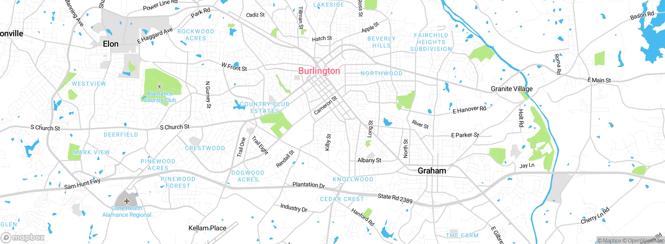 Map showing approximate location