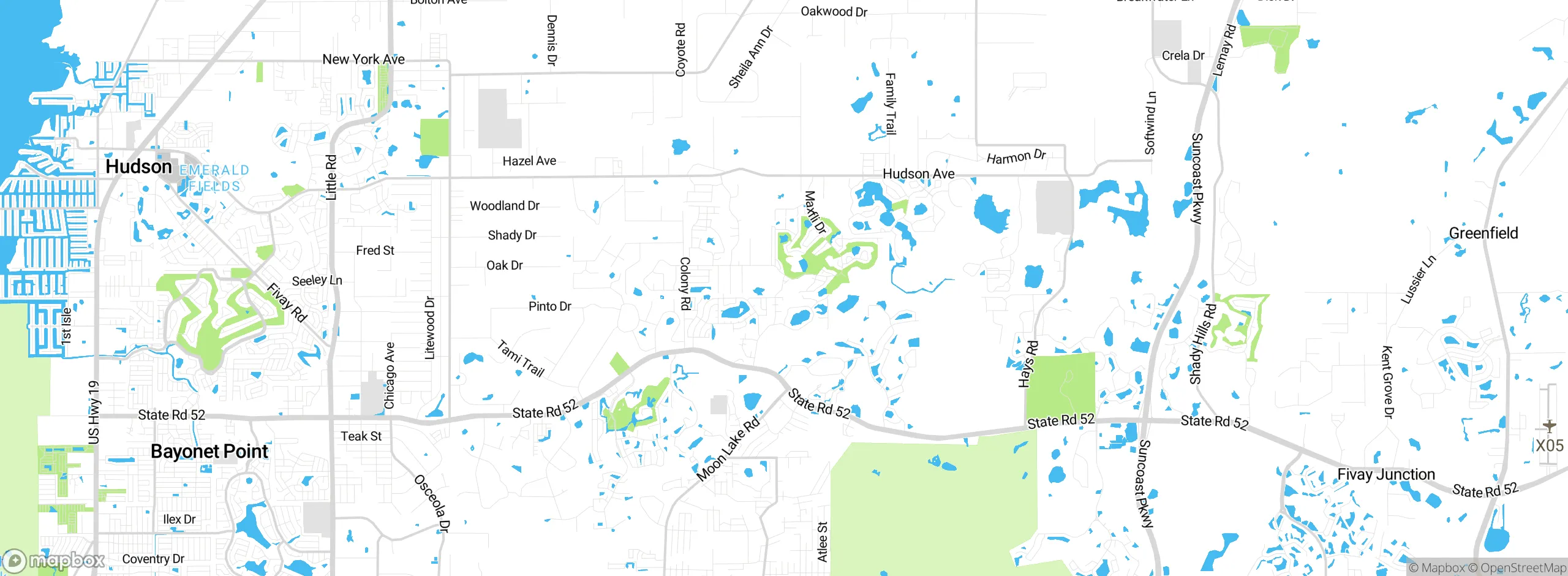 Map showing approximate location