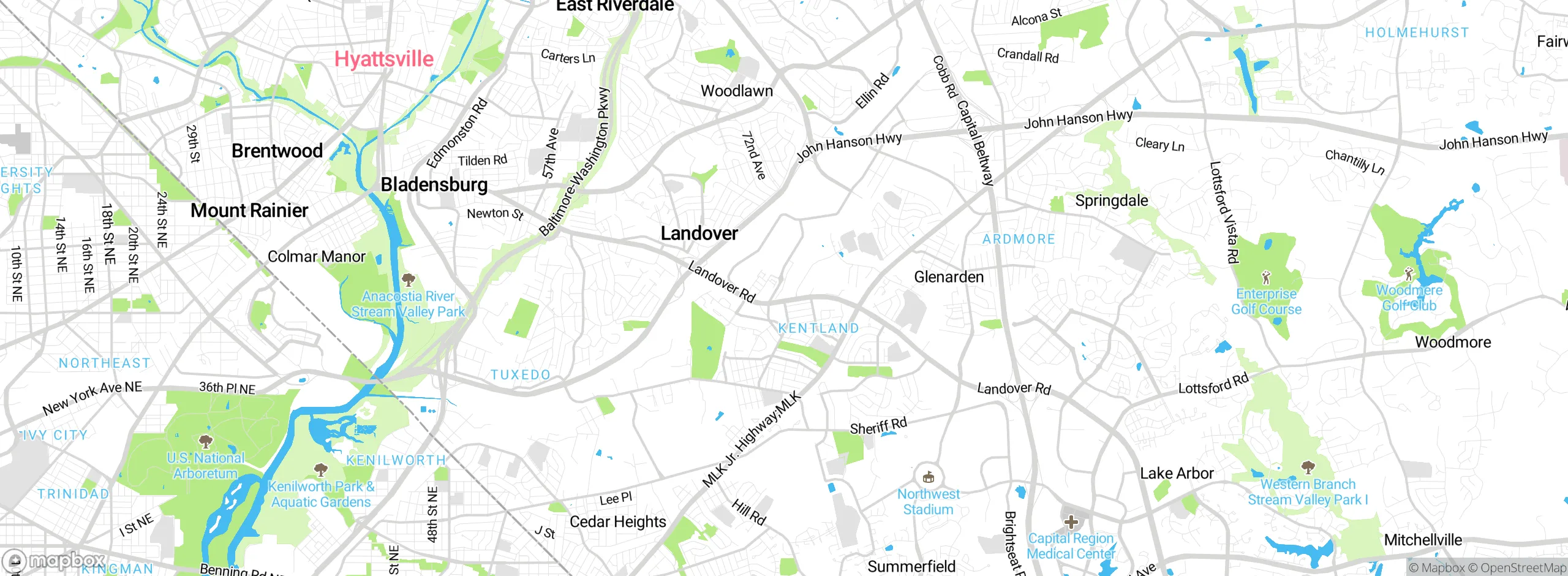 Map showing approximate location