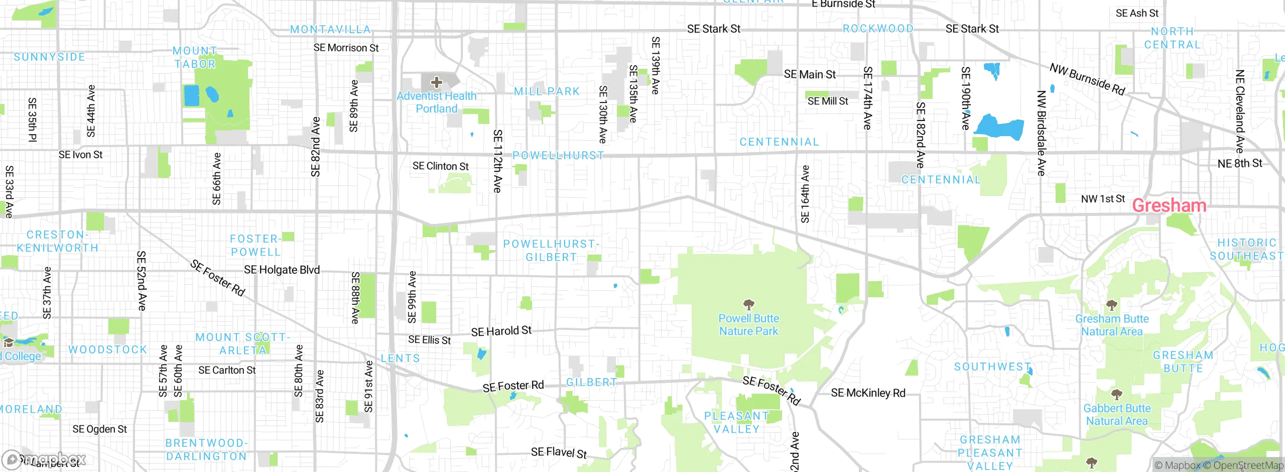 Map showing approximate location