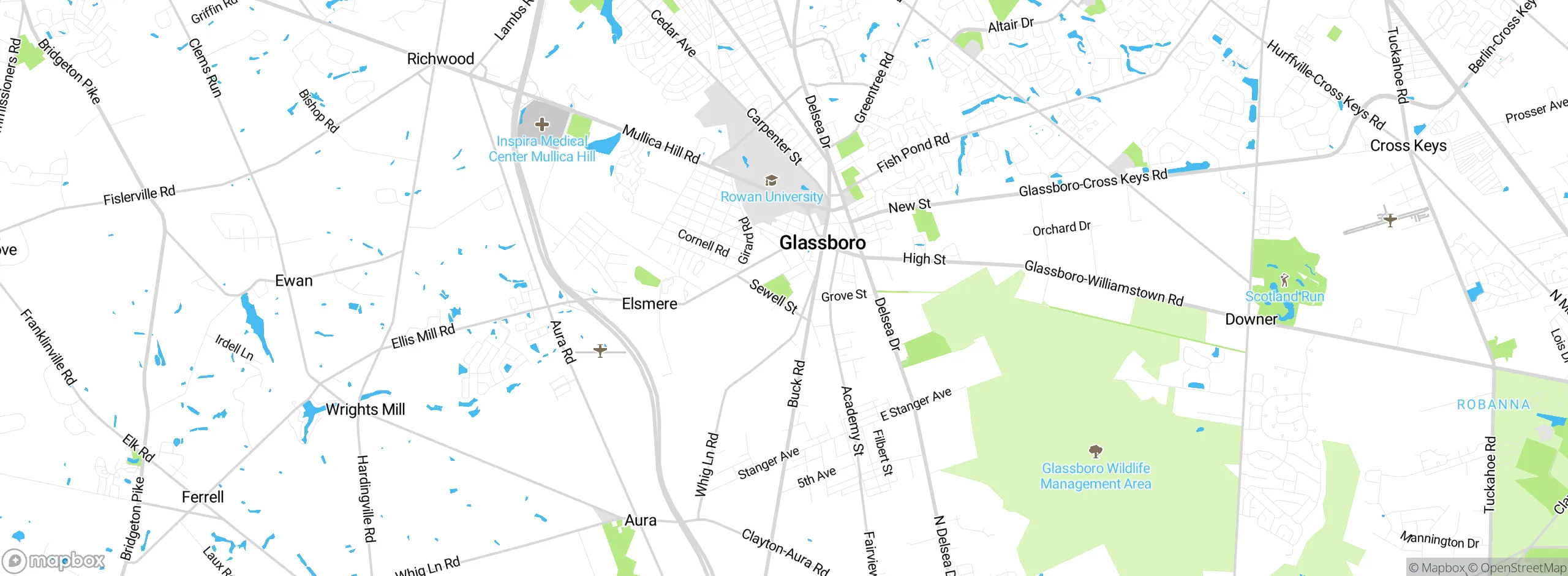 Map showing approximate location