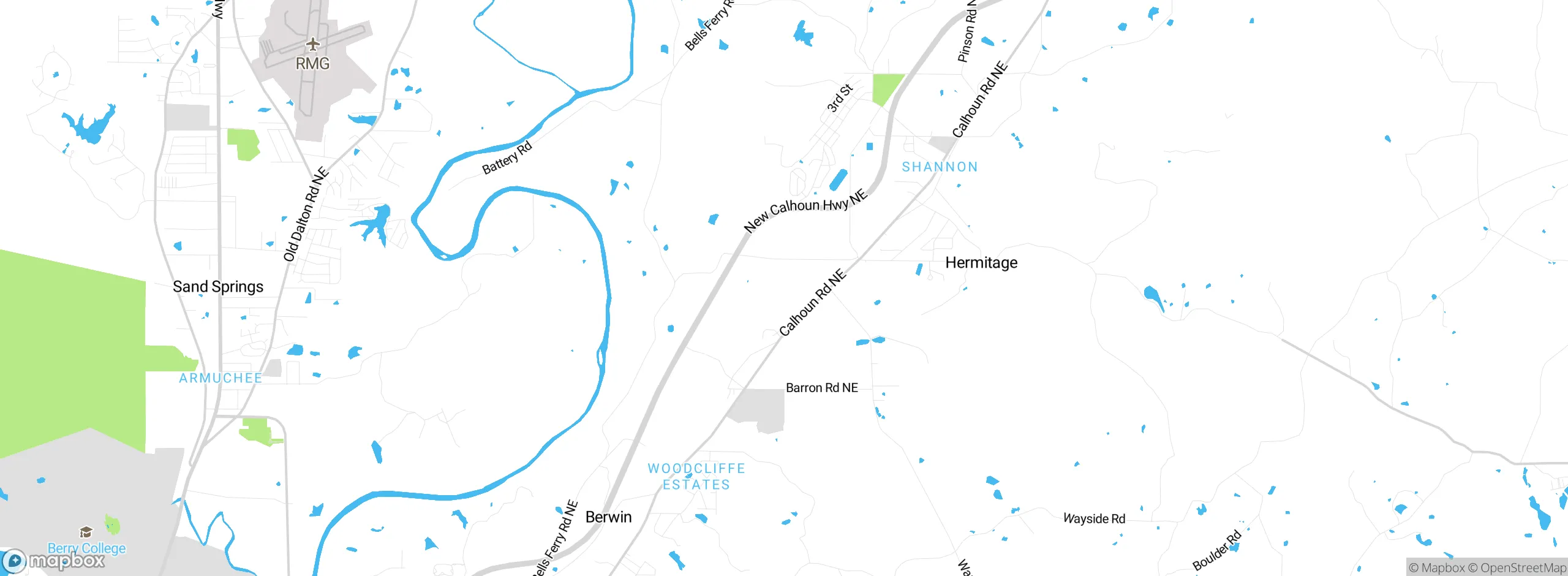 Map showing approximate location