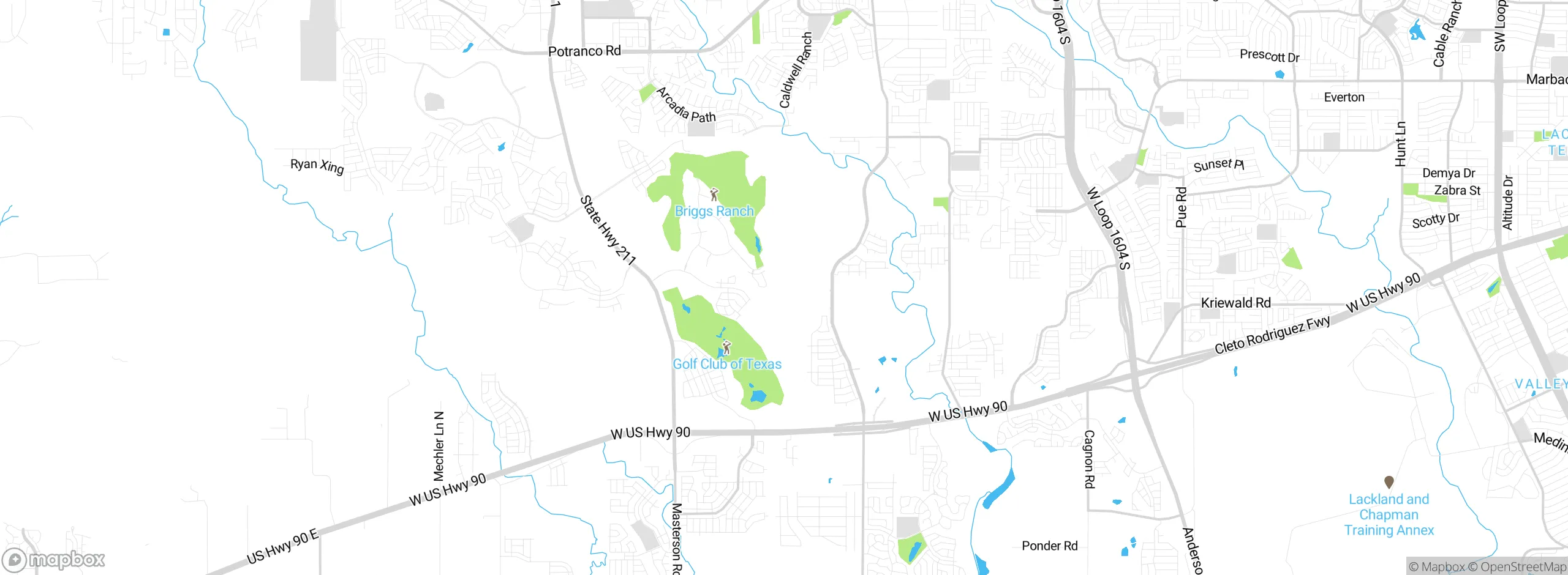 Map showing approximate location