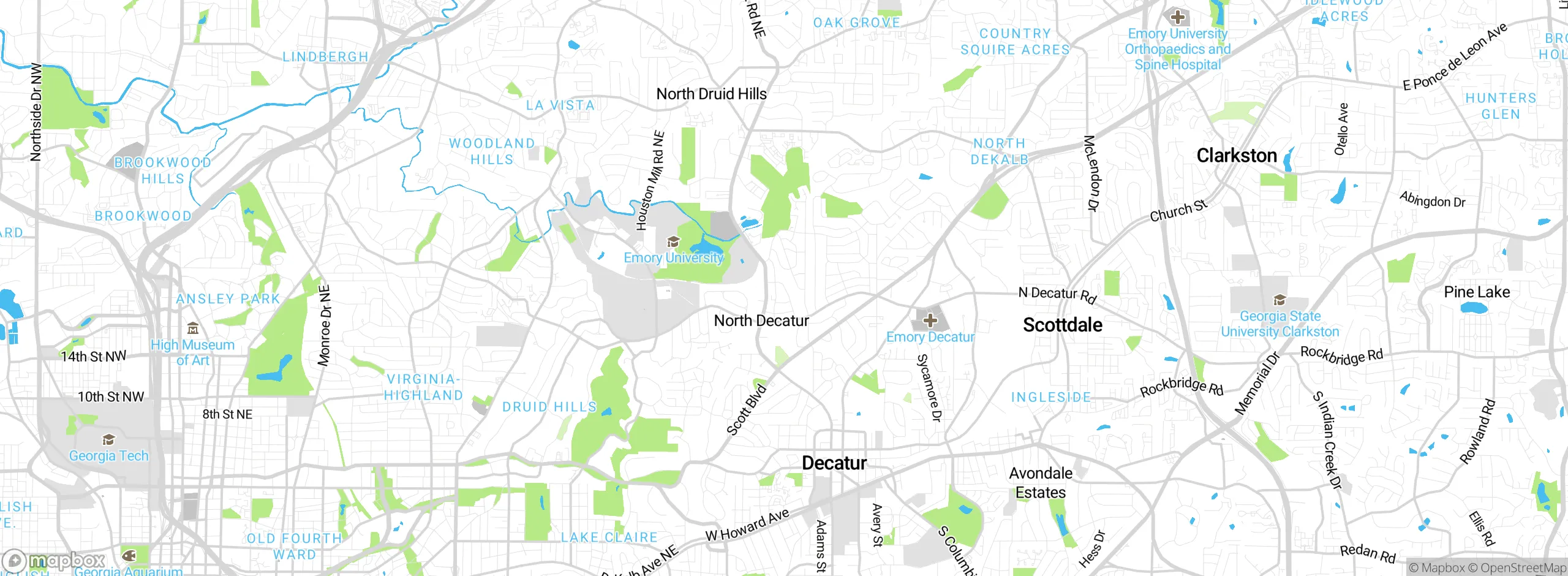 Map showing approximate location