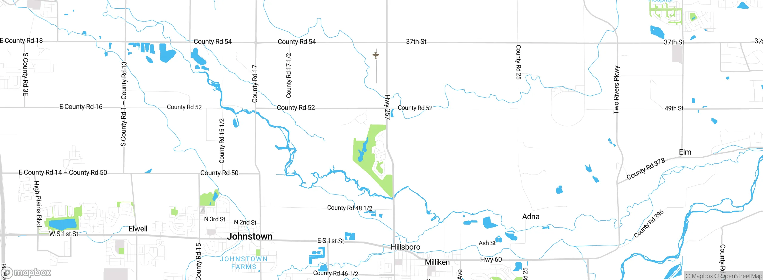 Map showing approximate location
