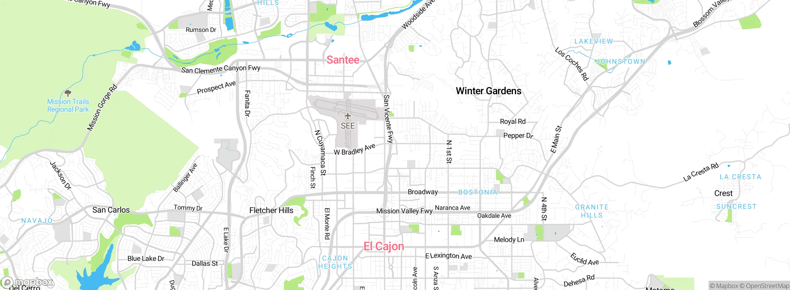 Map showing approximate location