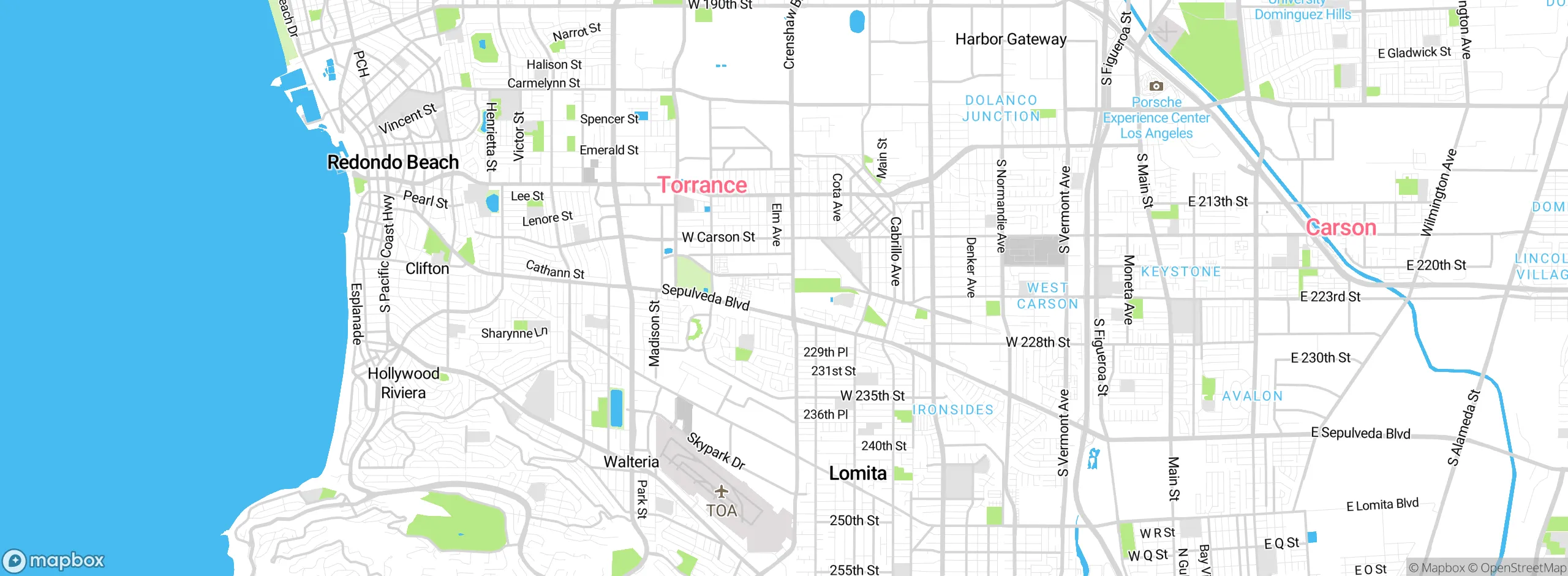 Map showing approximate location
