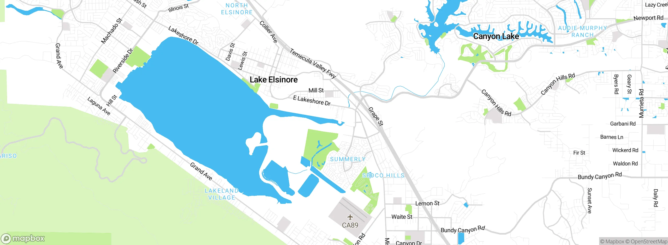 Map showing approximate location