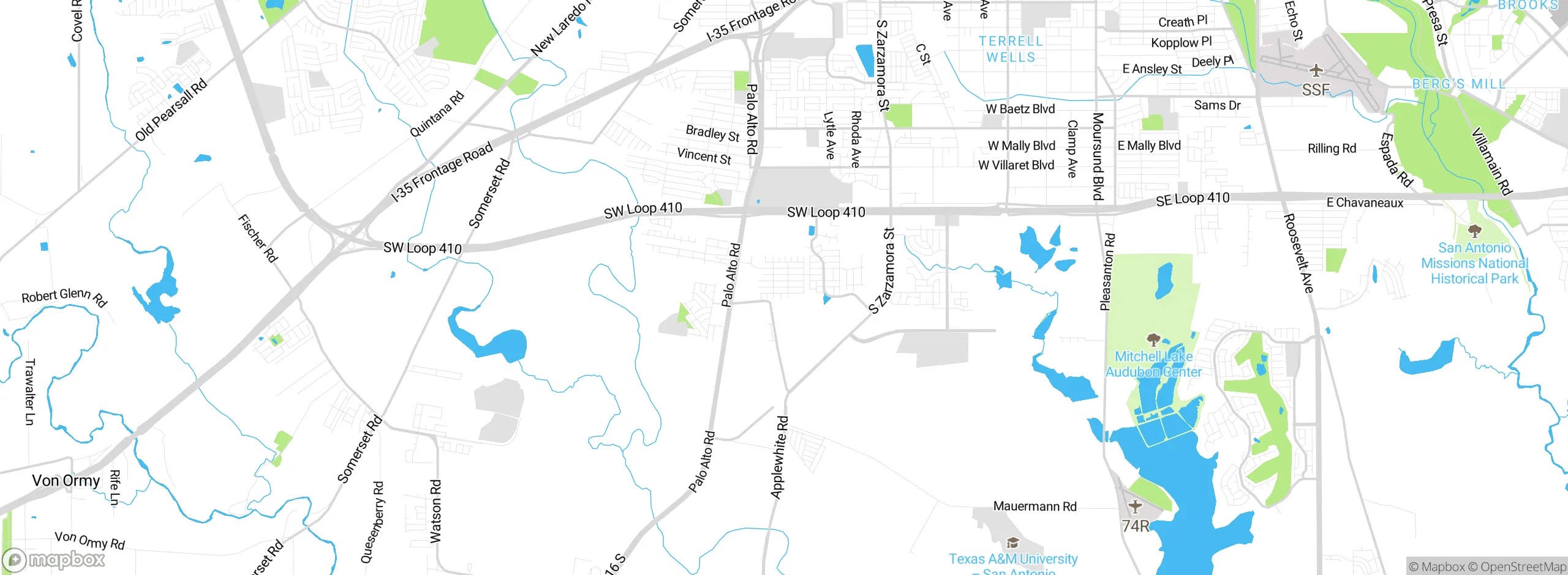 Map showing approximate location