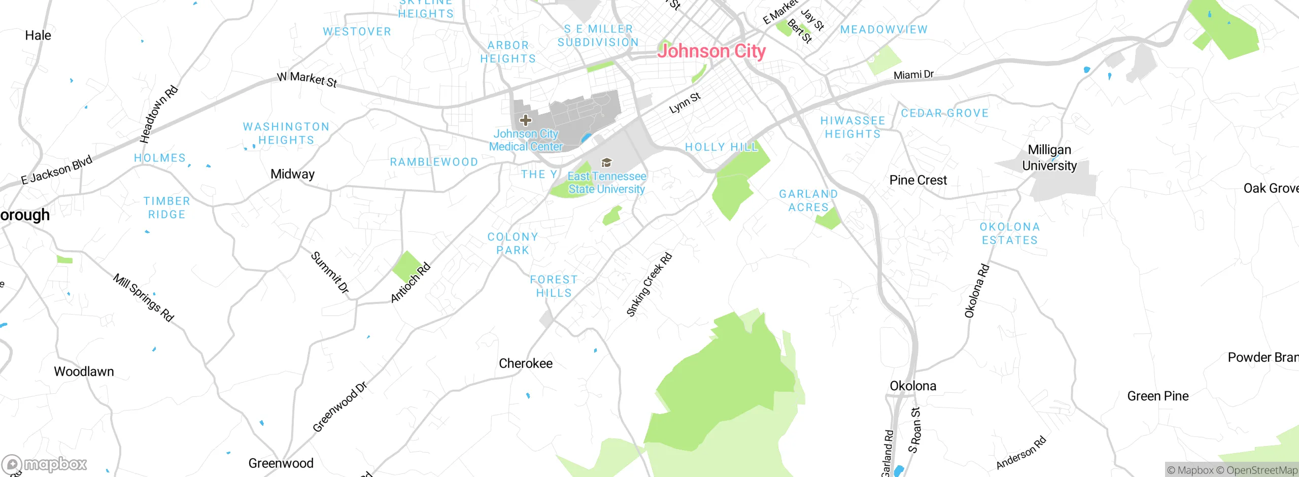 Map showing approximate location