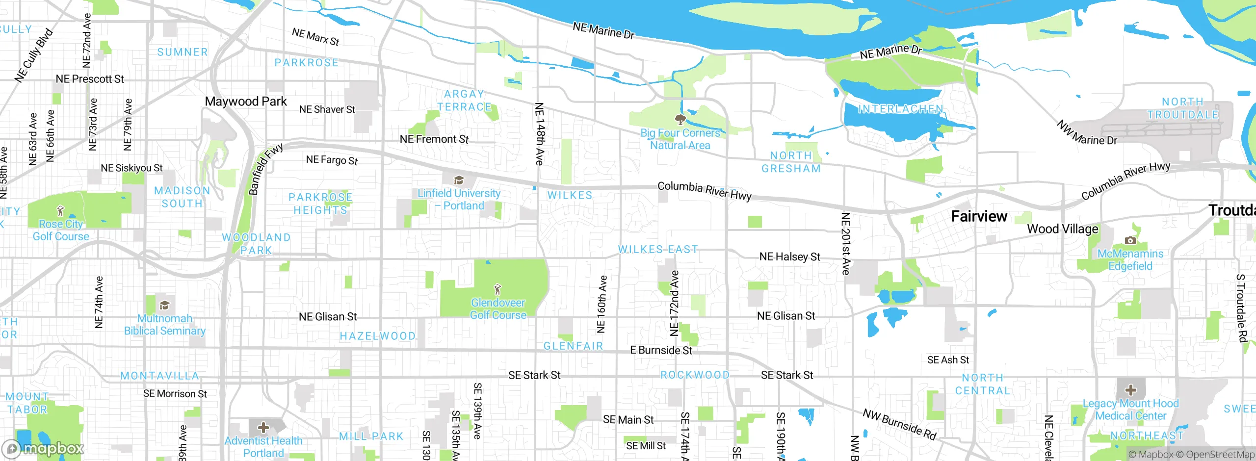 Map showing approximate location