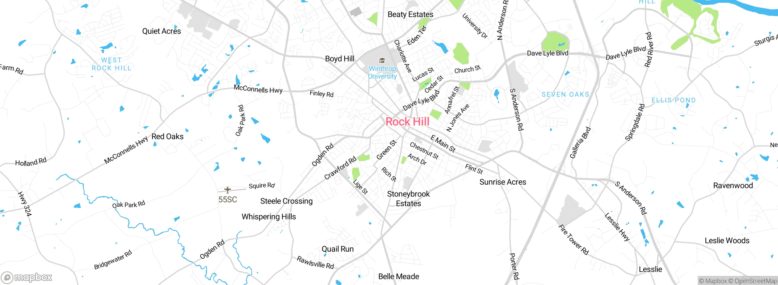 Map showing approximate location