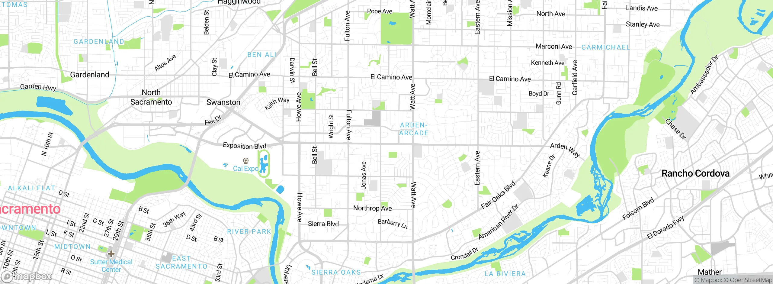Map showing approximate location