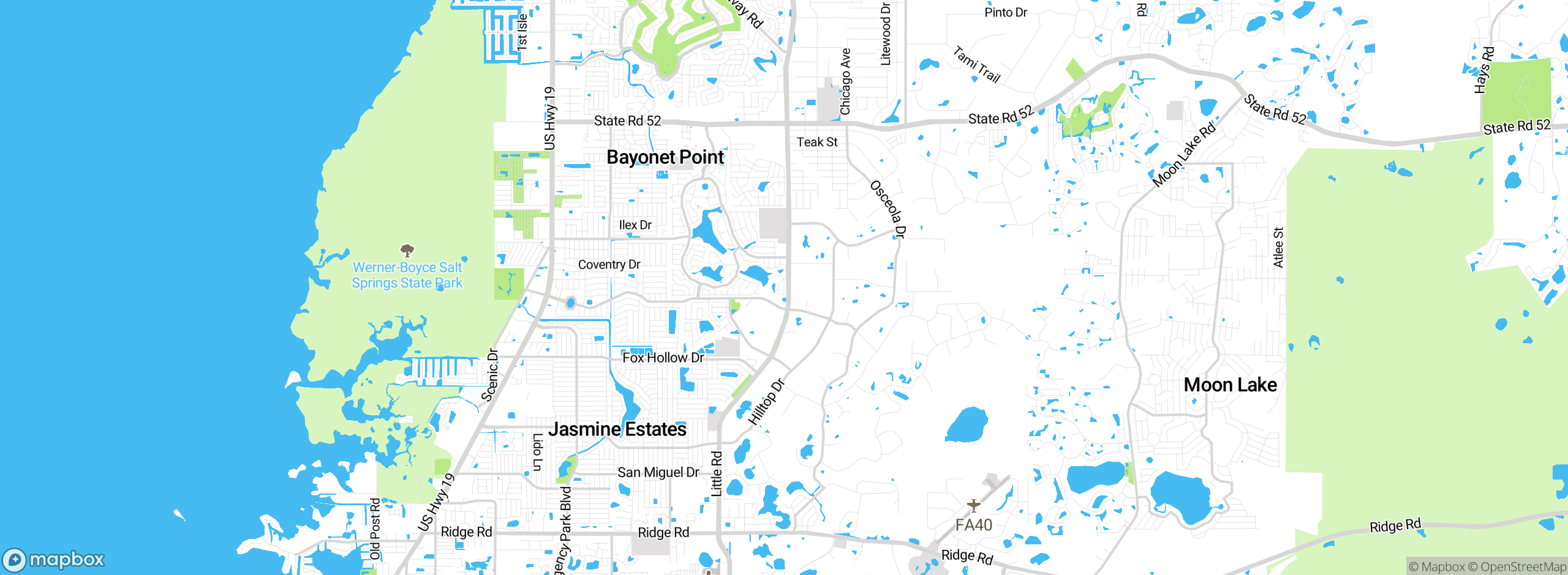 Map showing approximate location