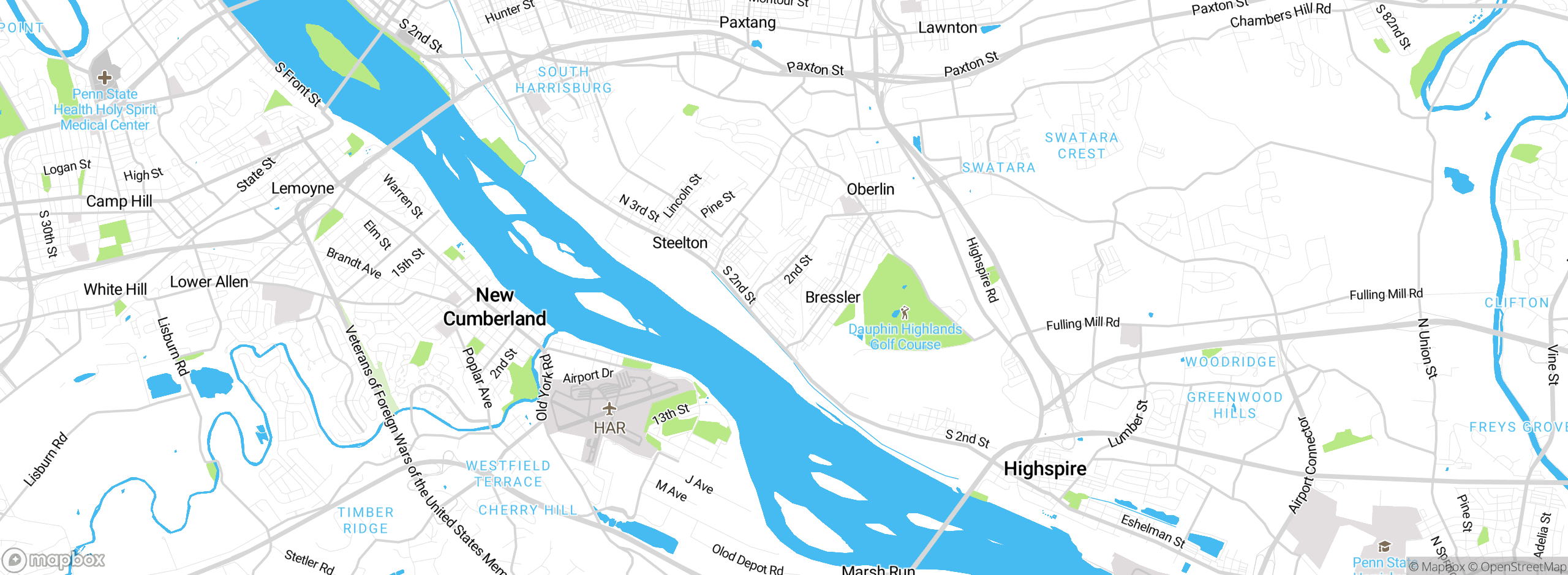 Map showing approximate location