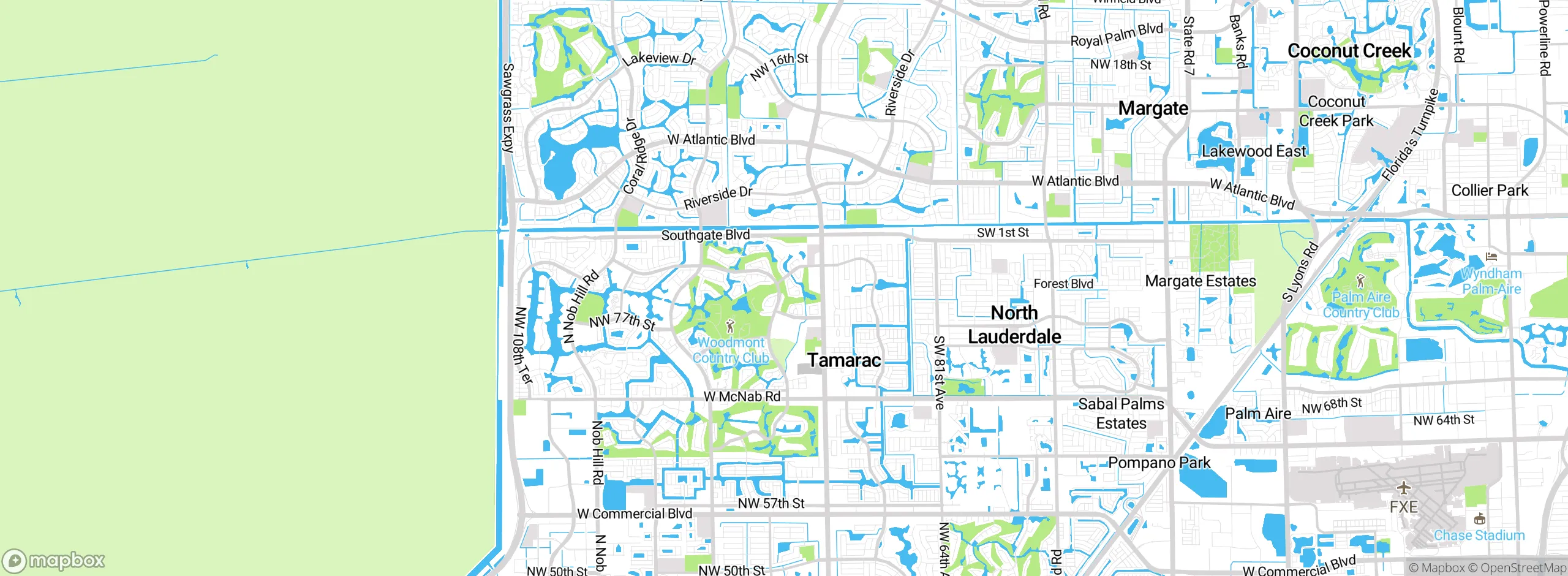 Map showing approximate location