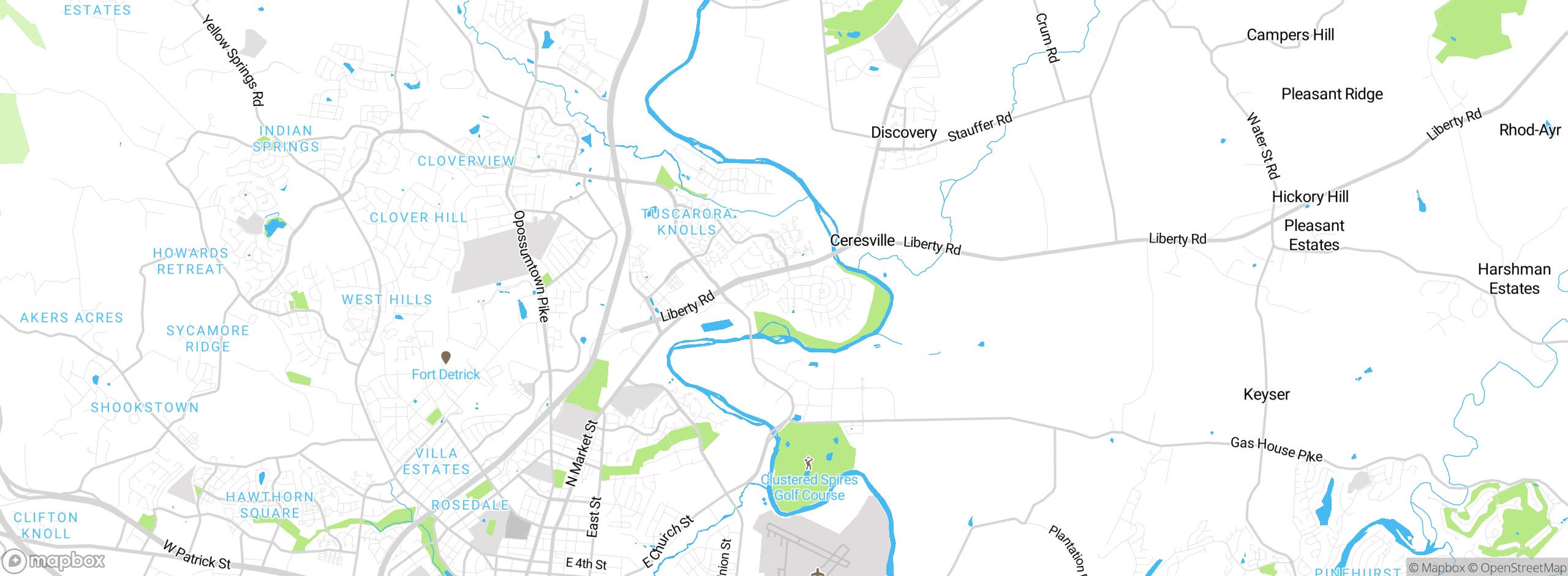 Map showing approximate location