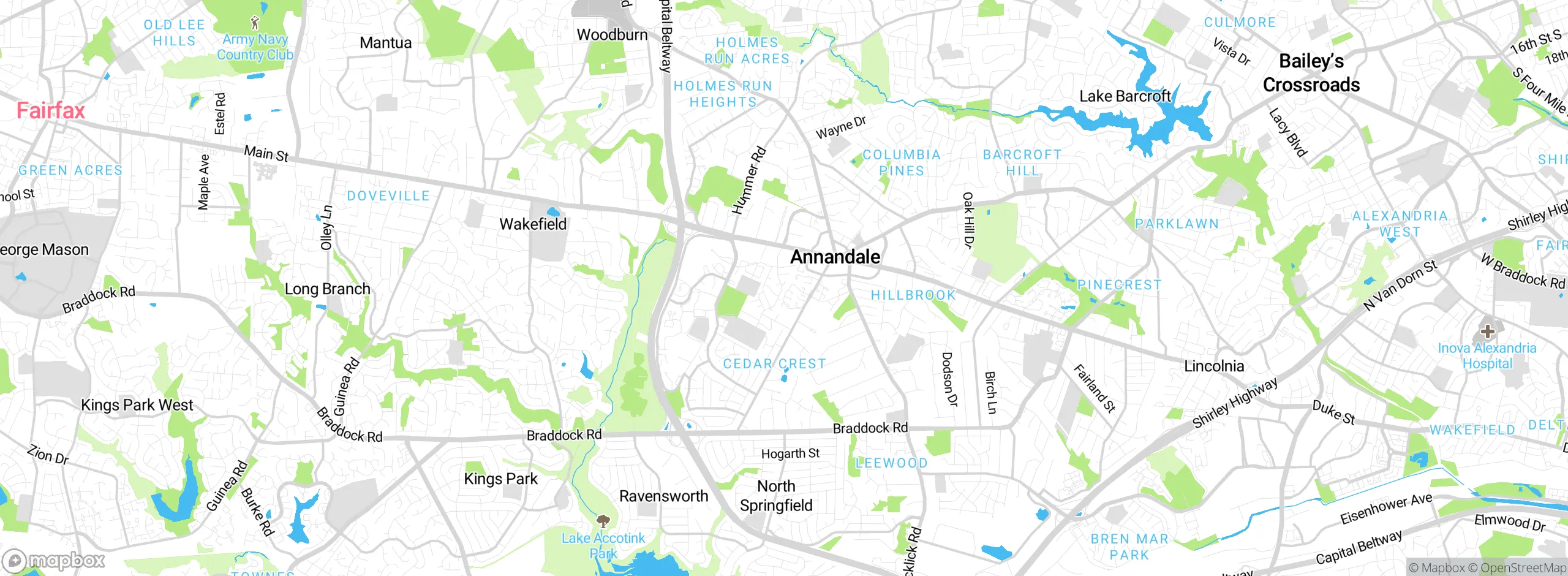 Map showing approximate location