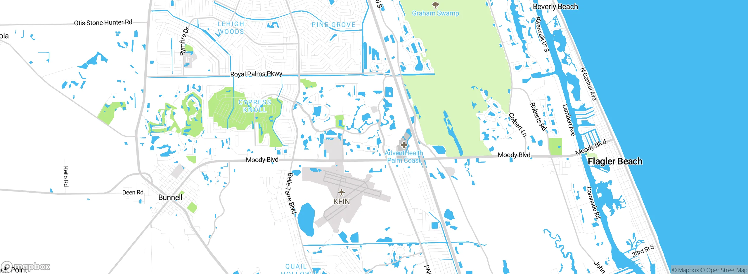 Map showing approximate location